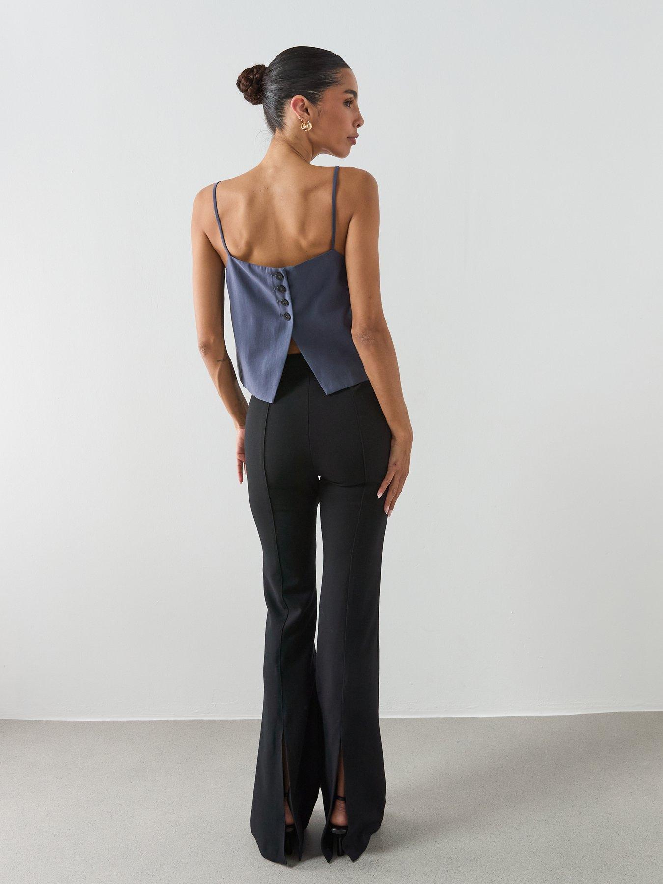 Image 3 of 6 of Mango Lyocell Suit Waistcoat - Blue