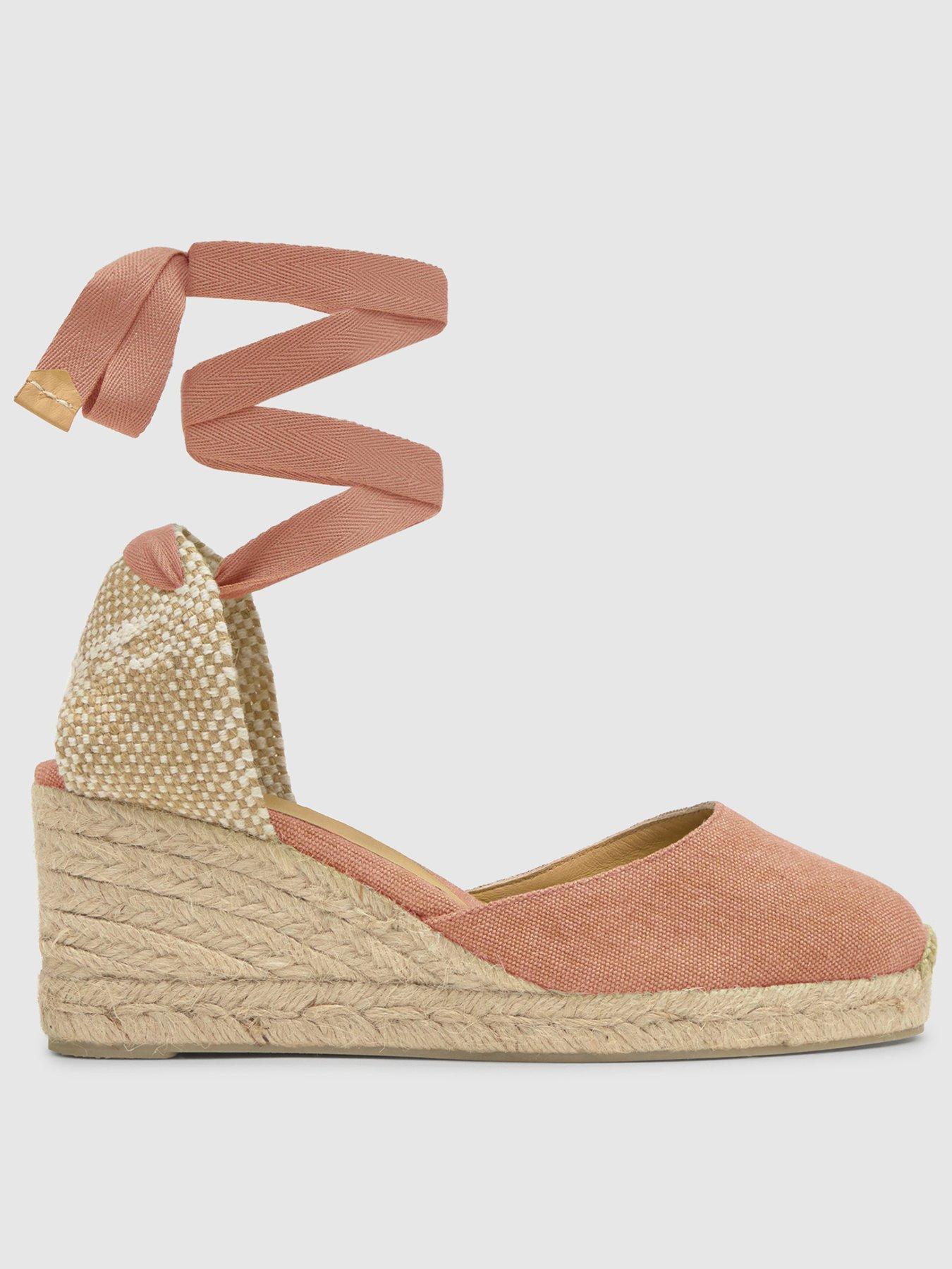 CASTANER Classic Espadrille Wedge Shoes - Pink