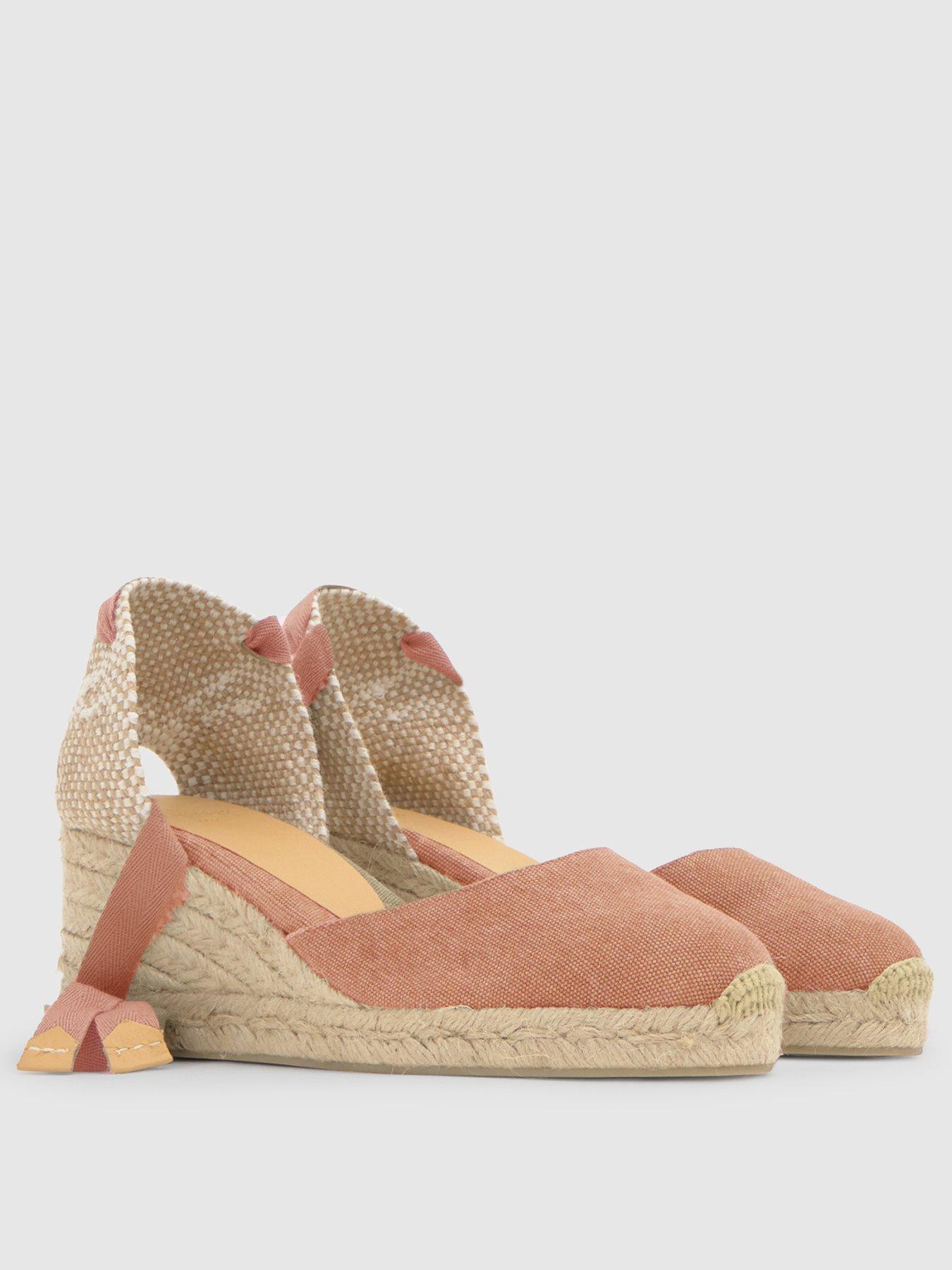 Image 2 of 6 of CASTANER Classic Espadrille Wedge Shoes - Pink