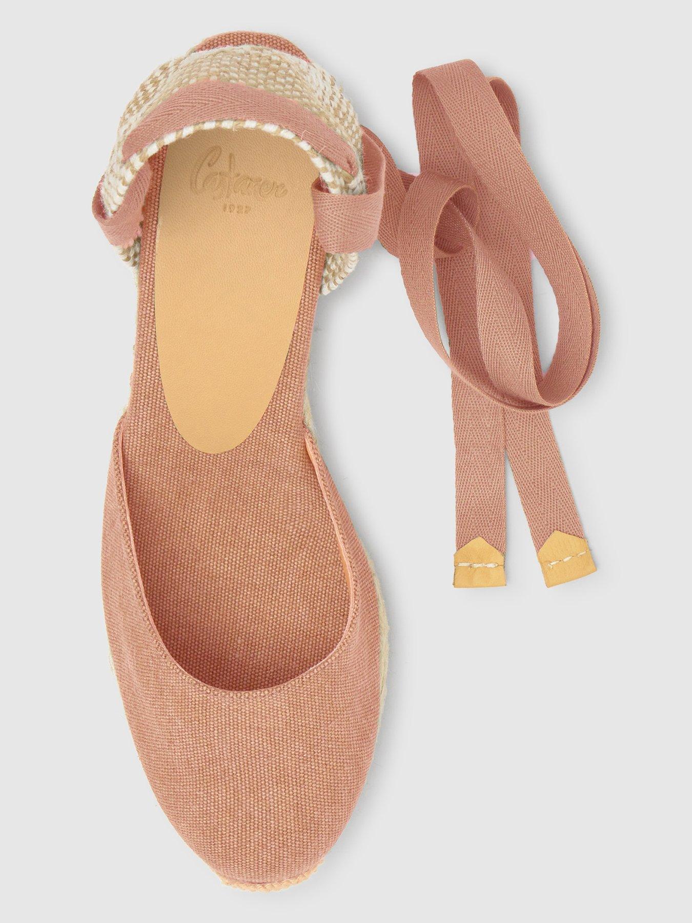 Image 3 of 6 of CASTANER Classic Espadrille Wedge Shoes - Pink