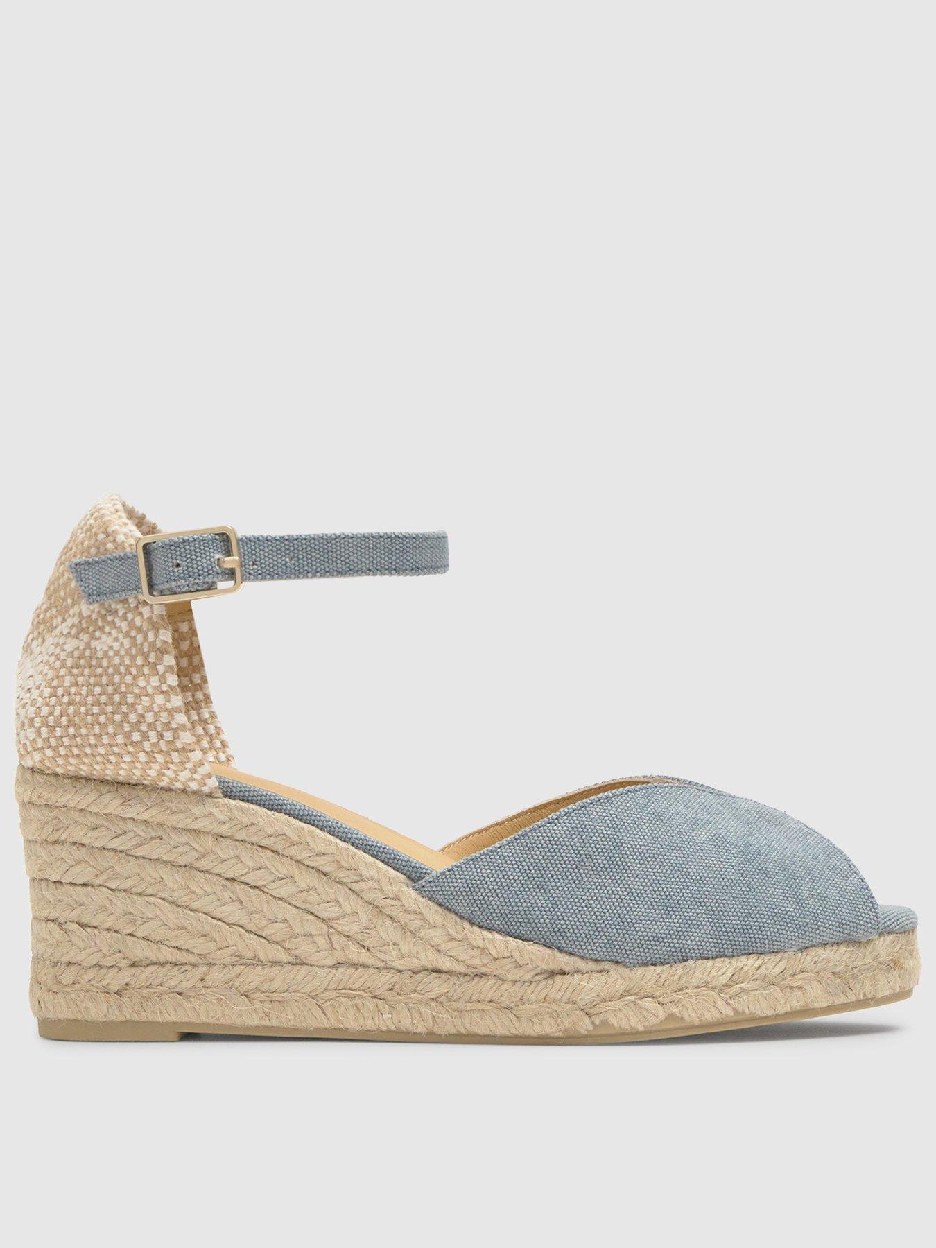 CASTANER Denim Espadrille Wedge - Blue