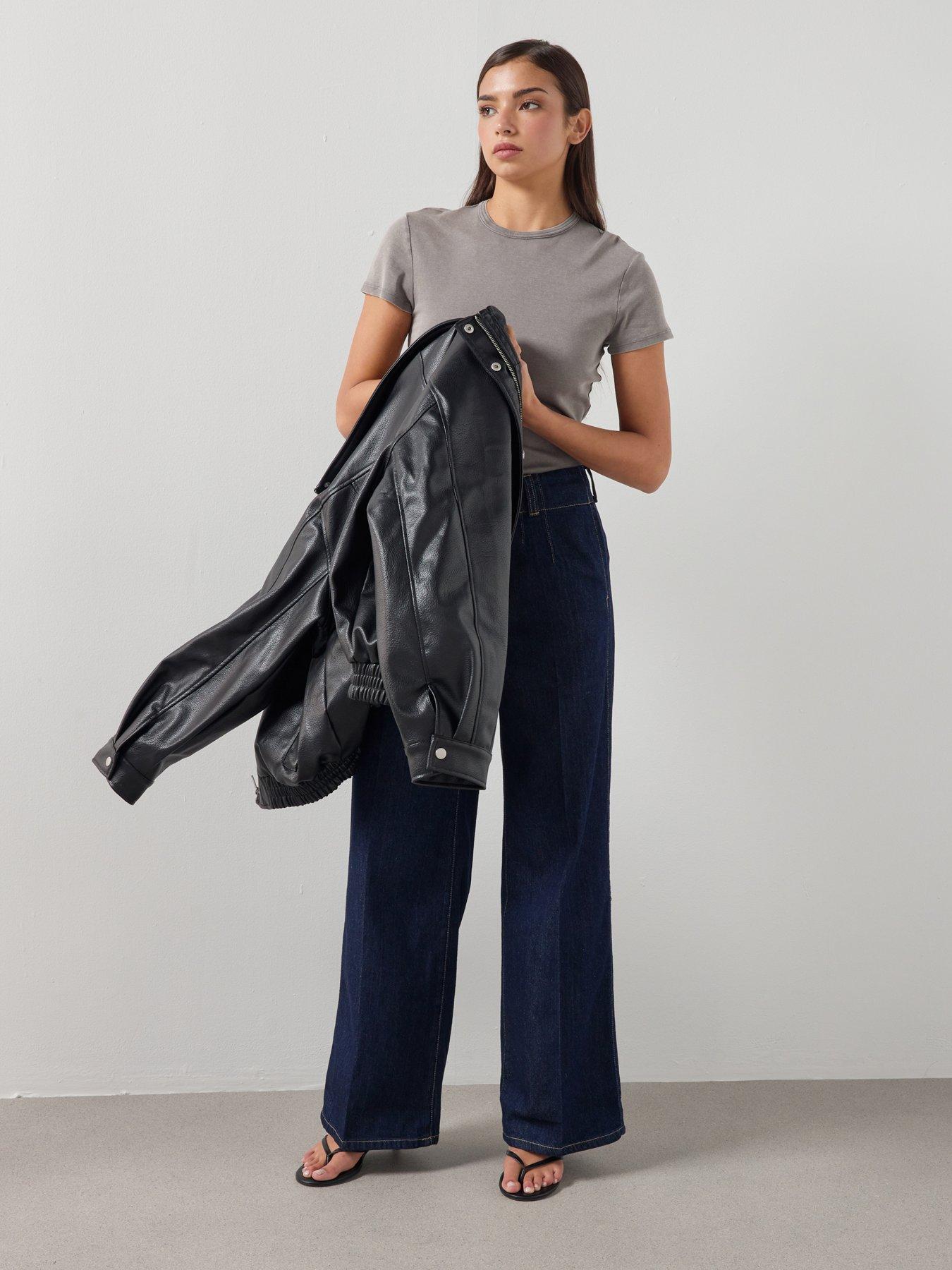 Image 3 of 6 of Mango Cotton T-Shirt With Seams - Grey