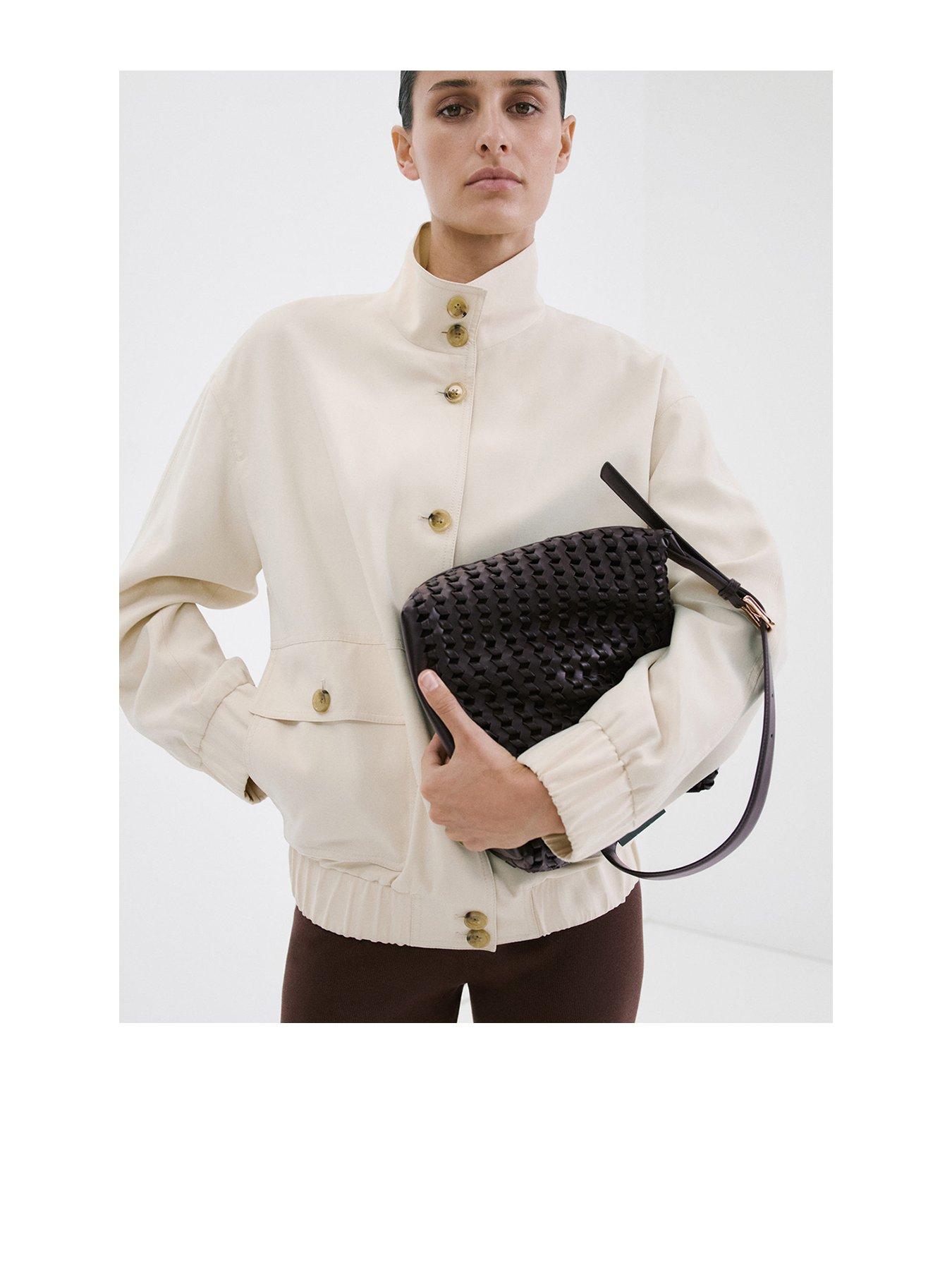Mango M Trama Bag- Brown
