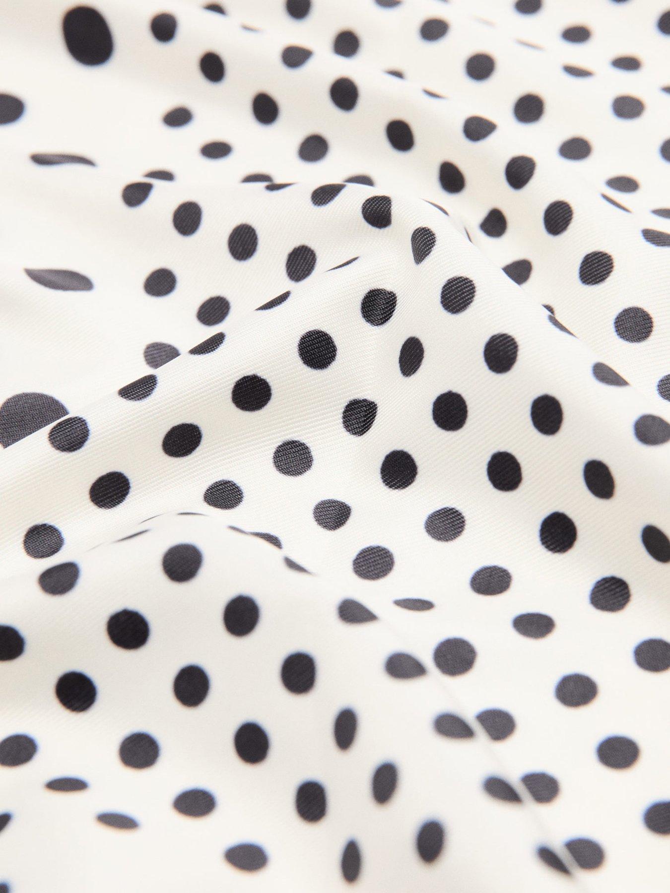  image of mango-satin-check-print-scarf-beige