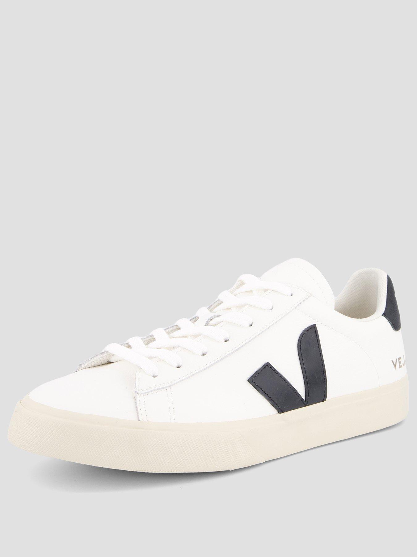 Image 2 of 7 of Veja Mens Unisex Campo Leather Trainers - White