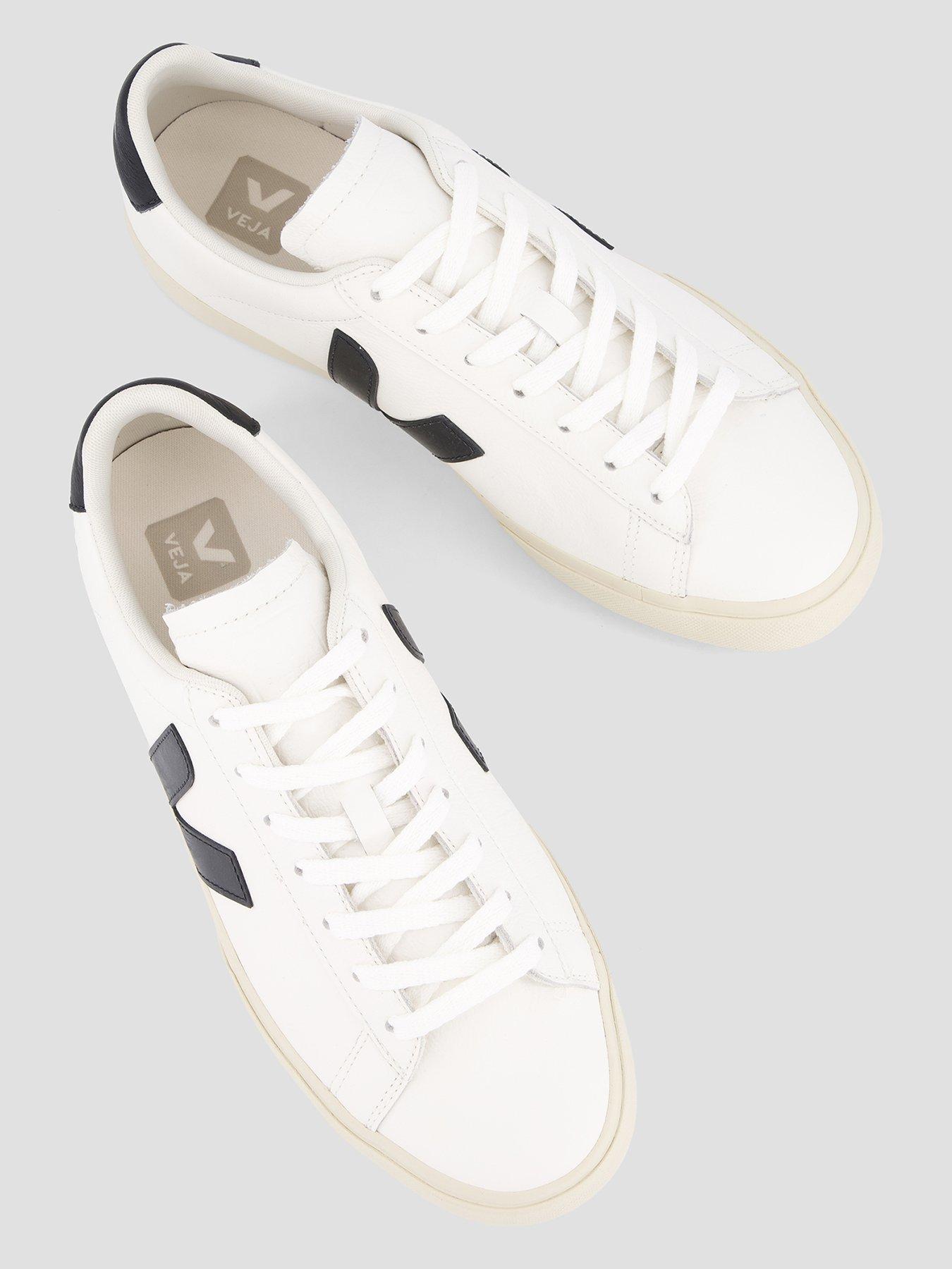 Image 3 of 7 of Veja Mens Unisex Campo Leather Trainers - White