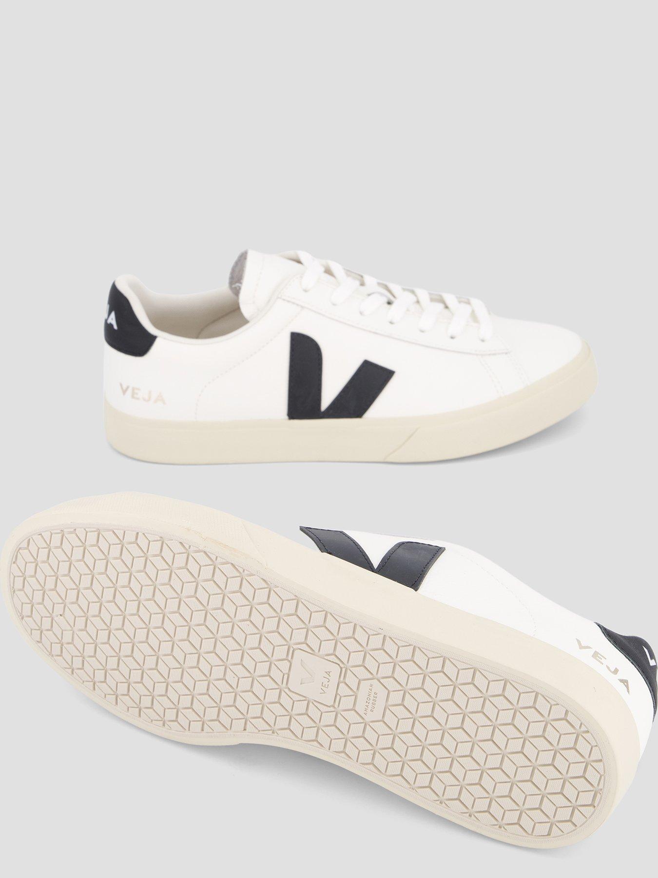 Image 4 of 7 of Veja Mens Unisex Campo Leather Trainers - White