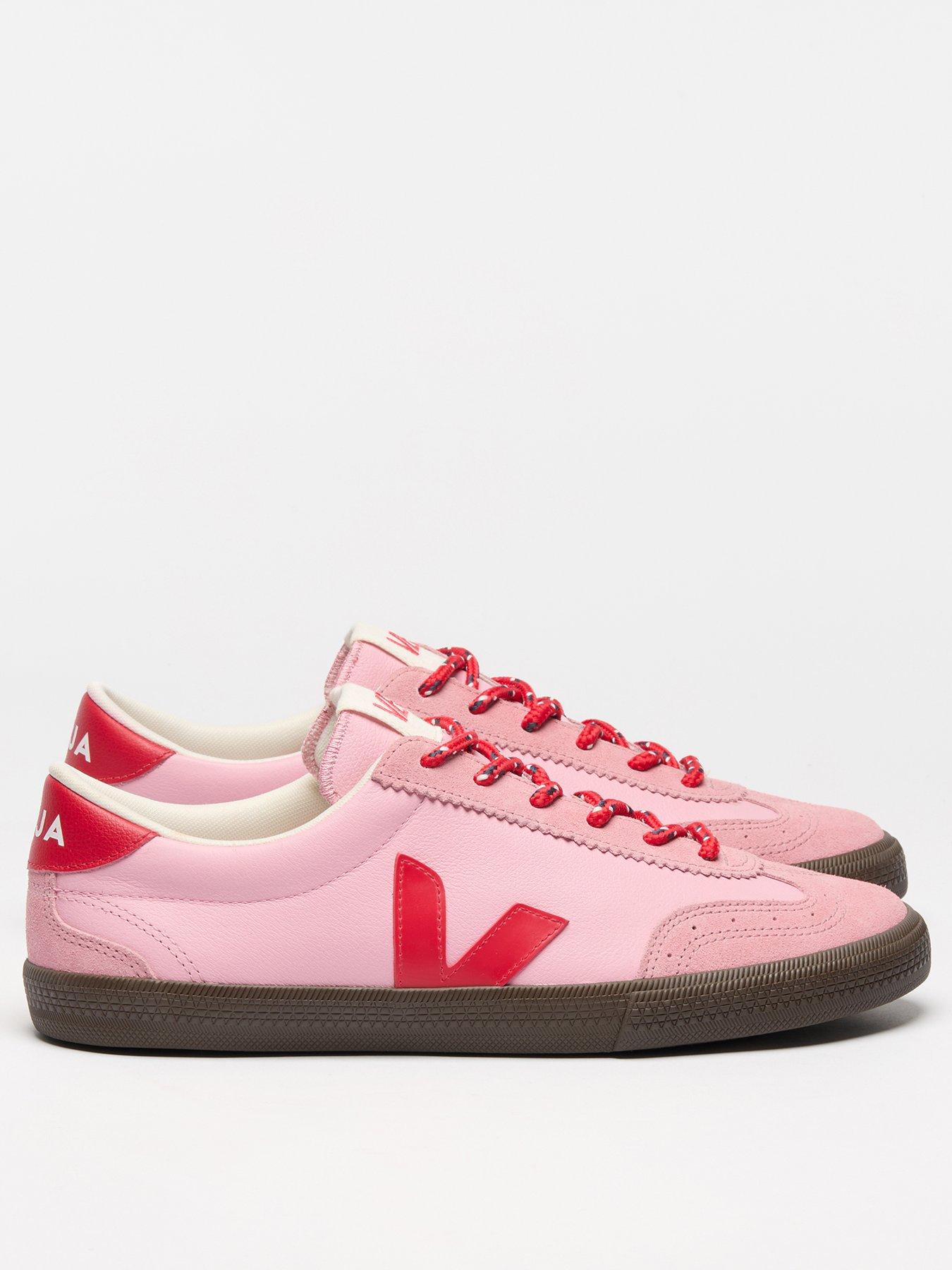 Image 1 of 1 of Veja Womens Volley OT Leather Trainers - Pink