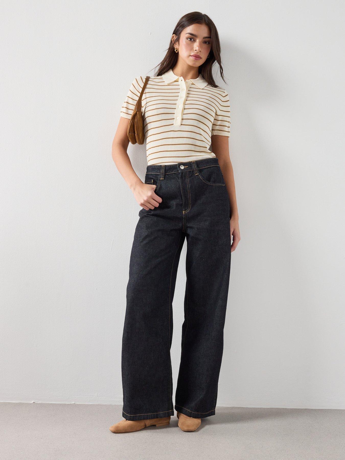  image of mango-mid-rise-balloon-jeans-blue