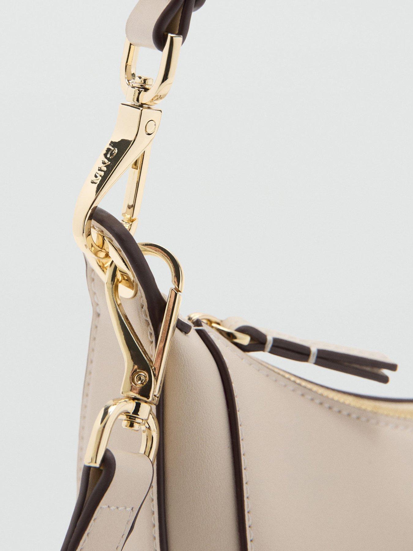 Image 3 of 6 of Mango Oval Shoulder Bag - White