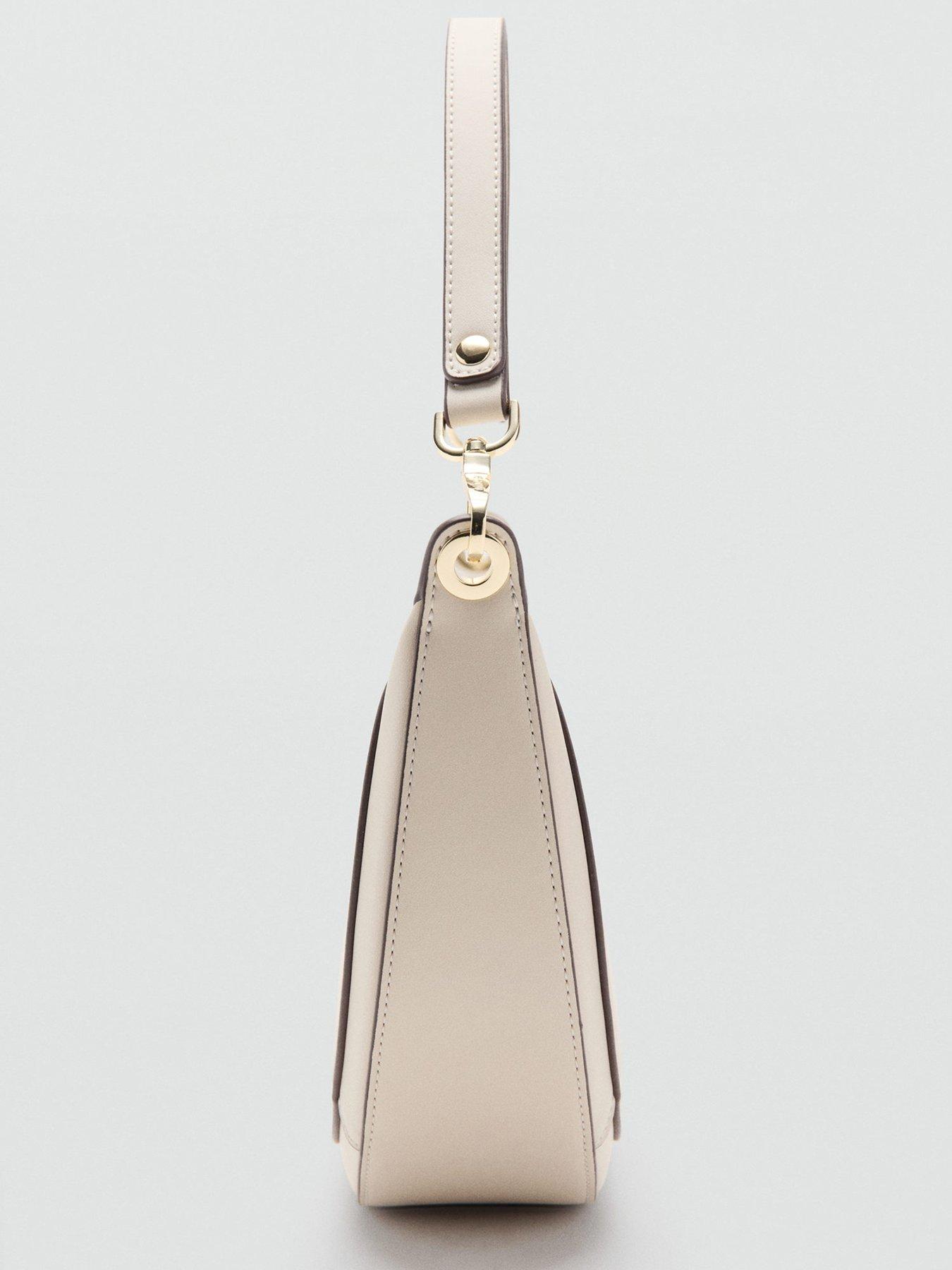 Image 5 of 6 of Mango Oval Shoulder Bag - White