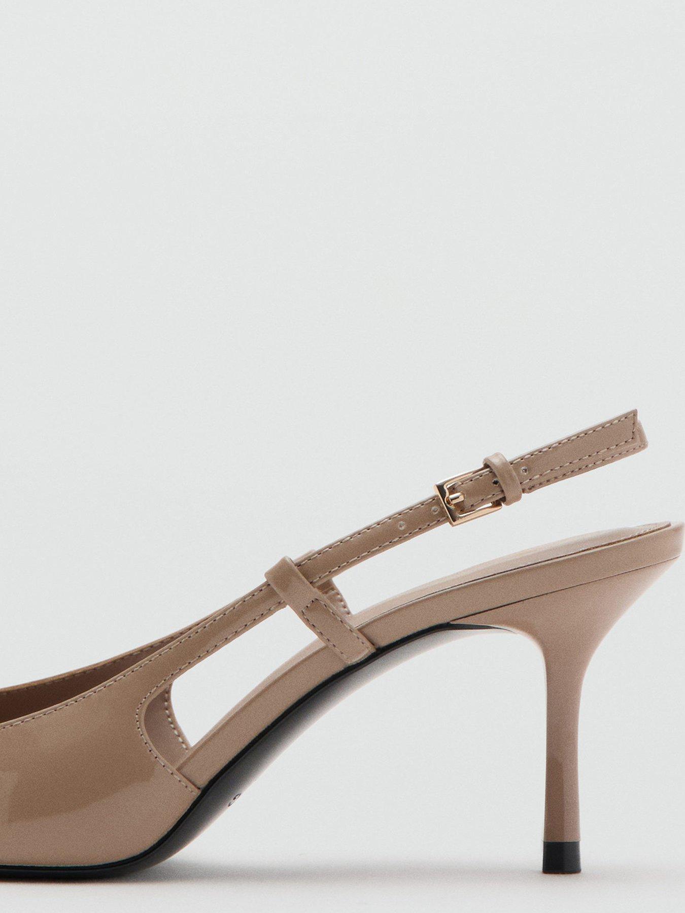  image of mango-patent-heeled-shoes-nude