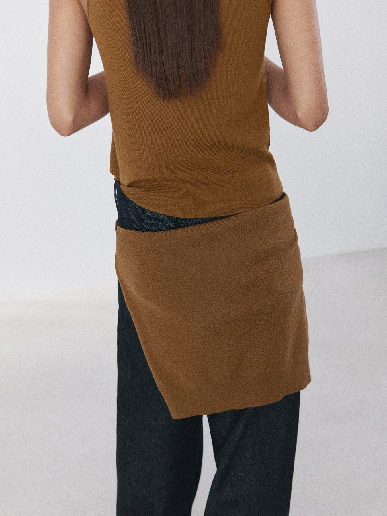  image of mango-fine-knit-top-brown