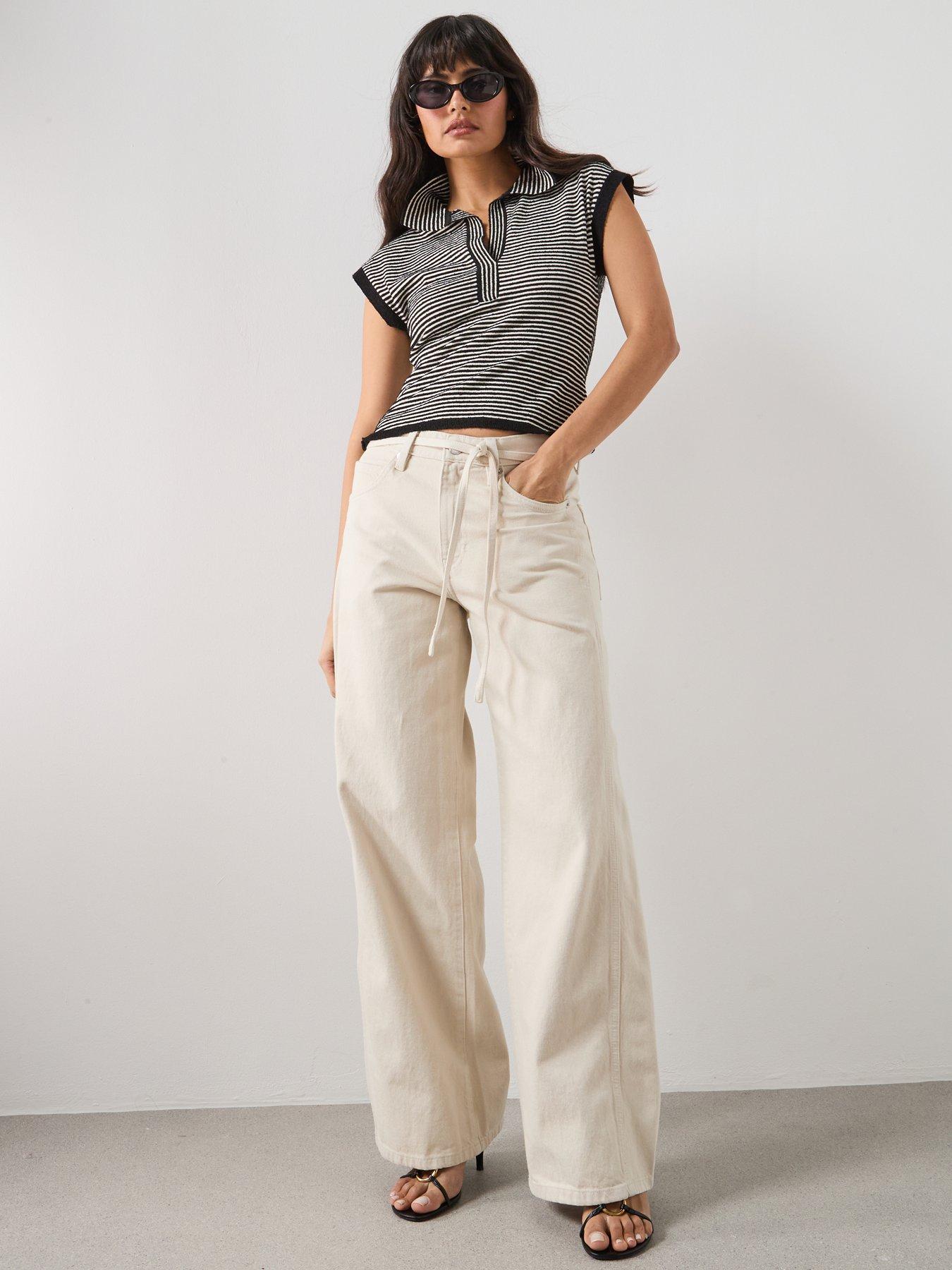  image of mango-striped-polo-neck-sweater-black