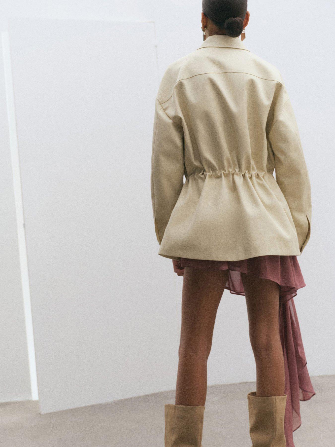  image of mango-oversized-parka-with-pockets-cream