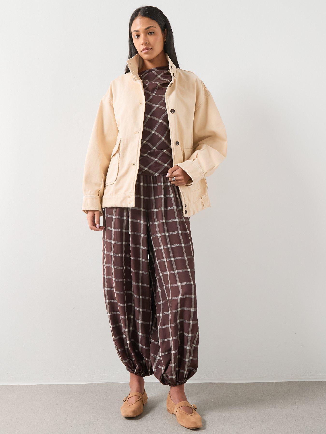  image of mango-denim-parka-with-stand-up-collar-cream