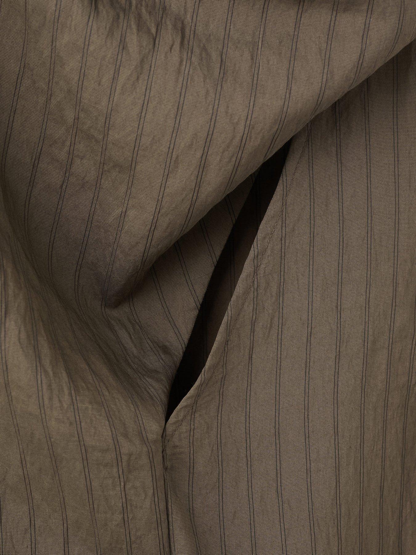  image of mango-striped-foulard-top-brown