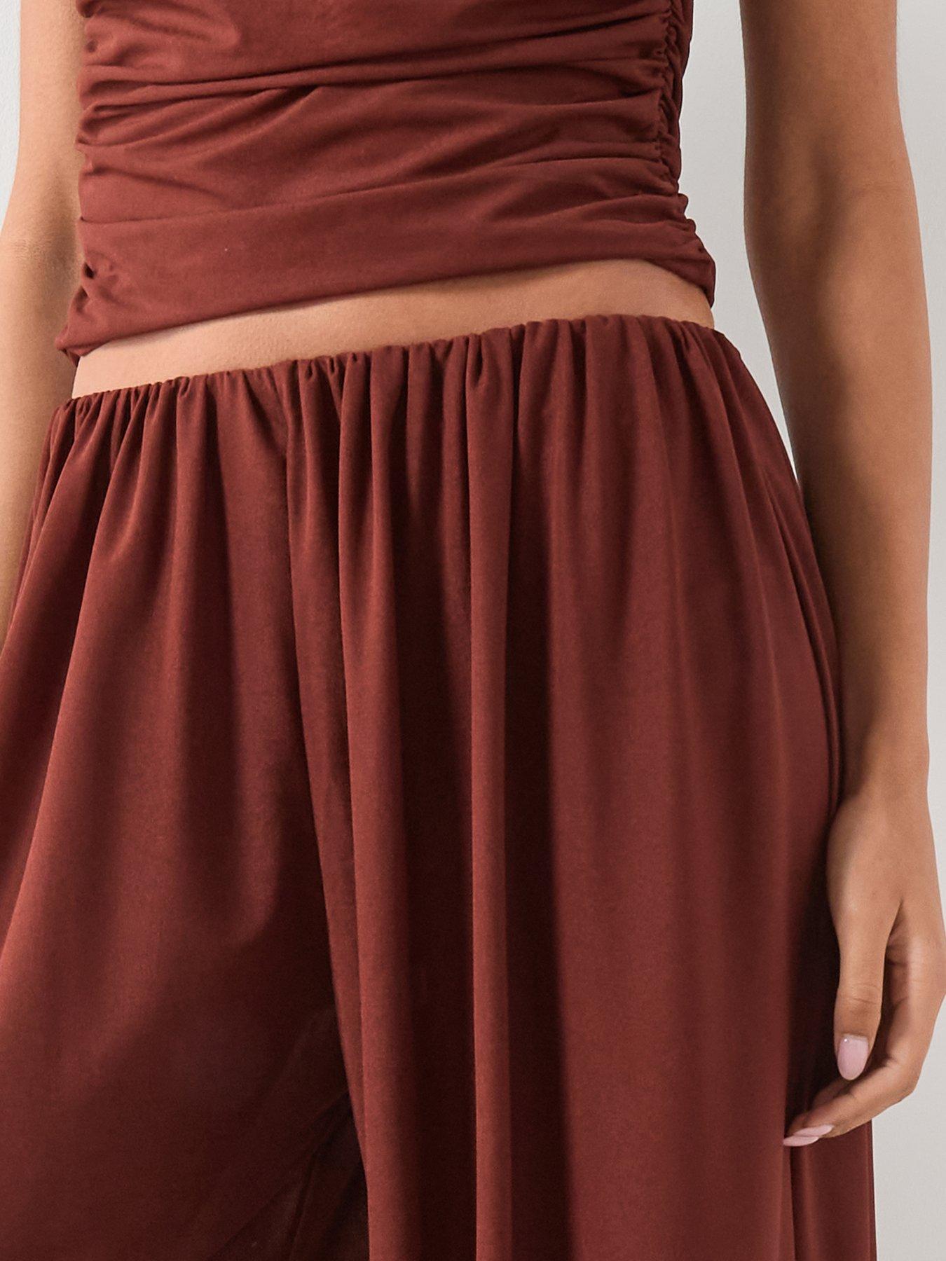 Image 4 of 5 of Mango Mid-rise Harem Pants - Russet