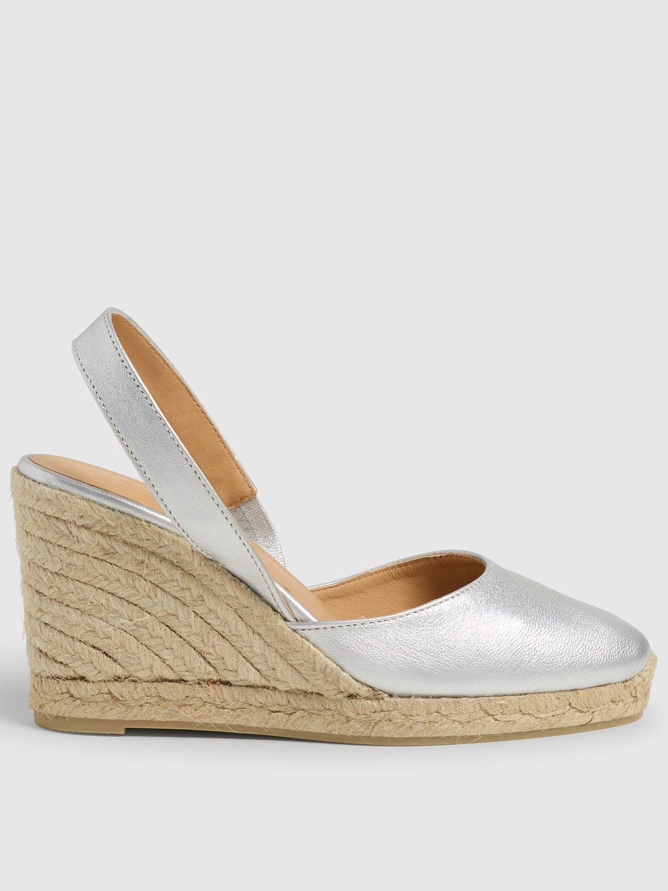 CASTANER Metallic Slingback Wedge - Gold