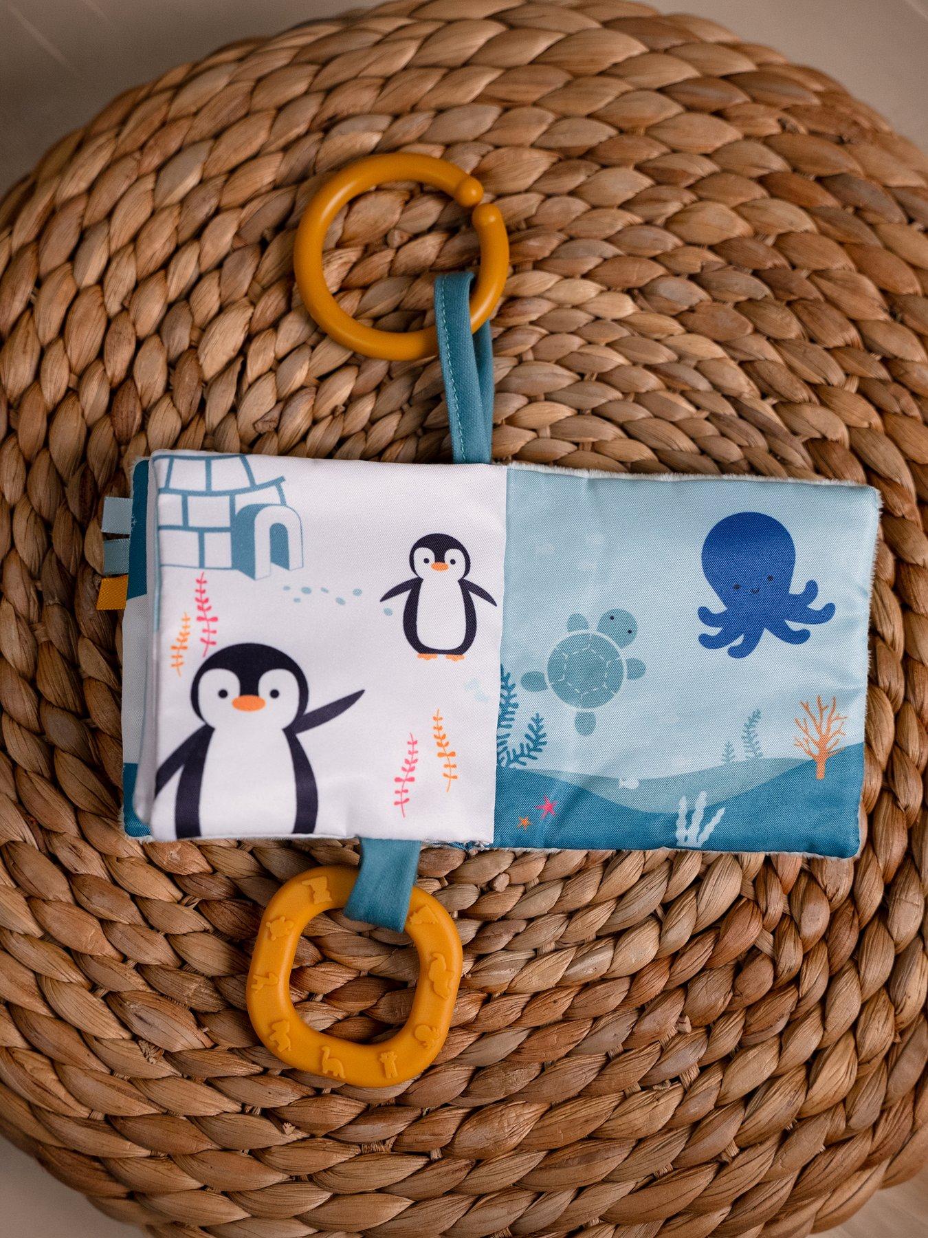 Image 4 of 6 of Little Big Friends Baby Gift Set - Comforter, Squeaker and Baby Book - Ocean