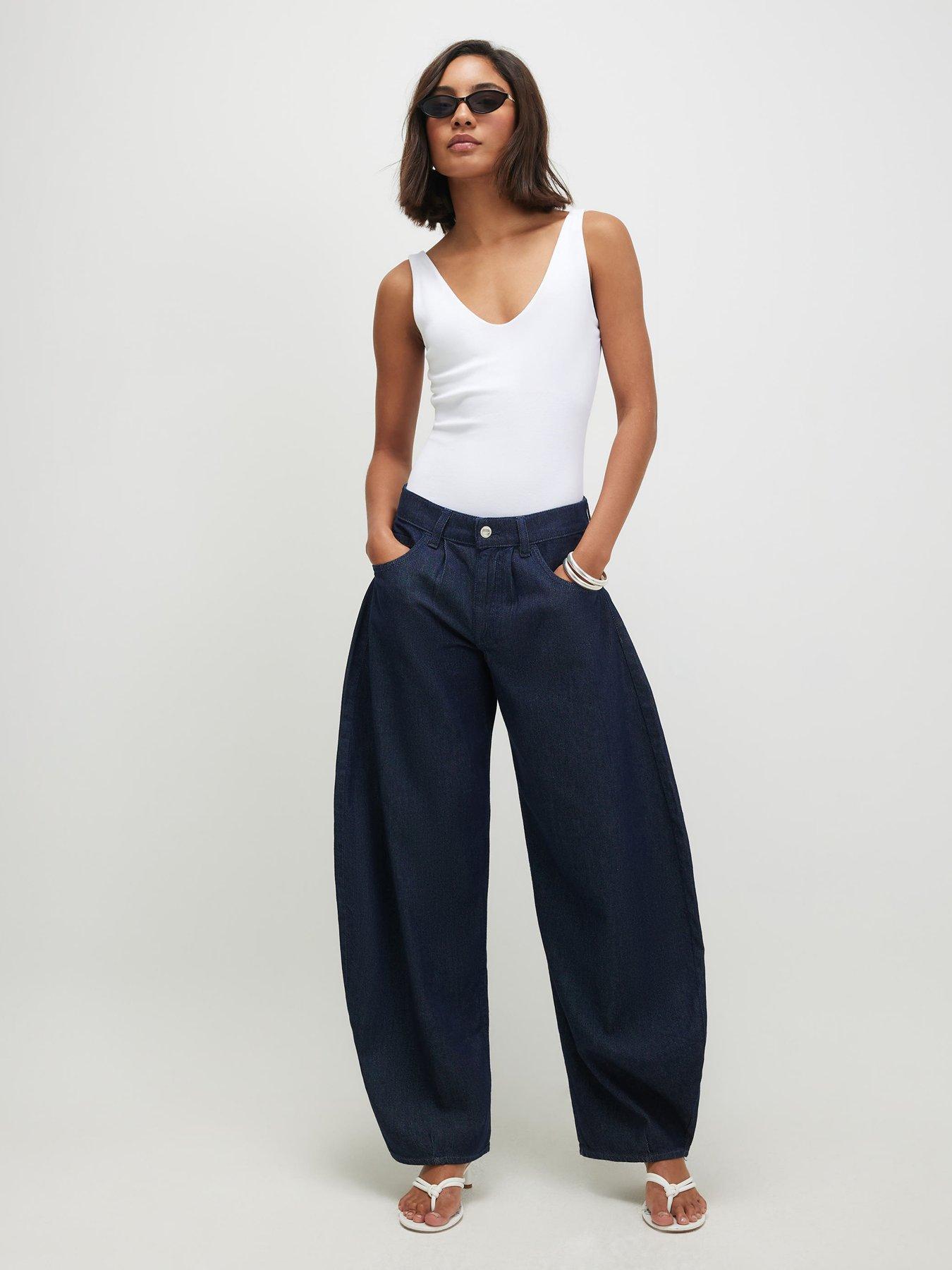 River Island Low Rise Horseshoe Jeans - Blue