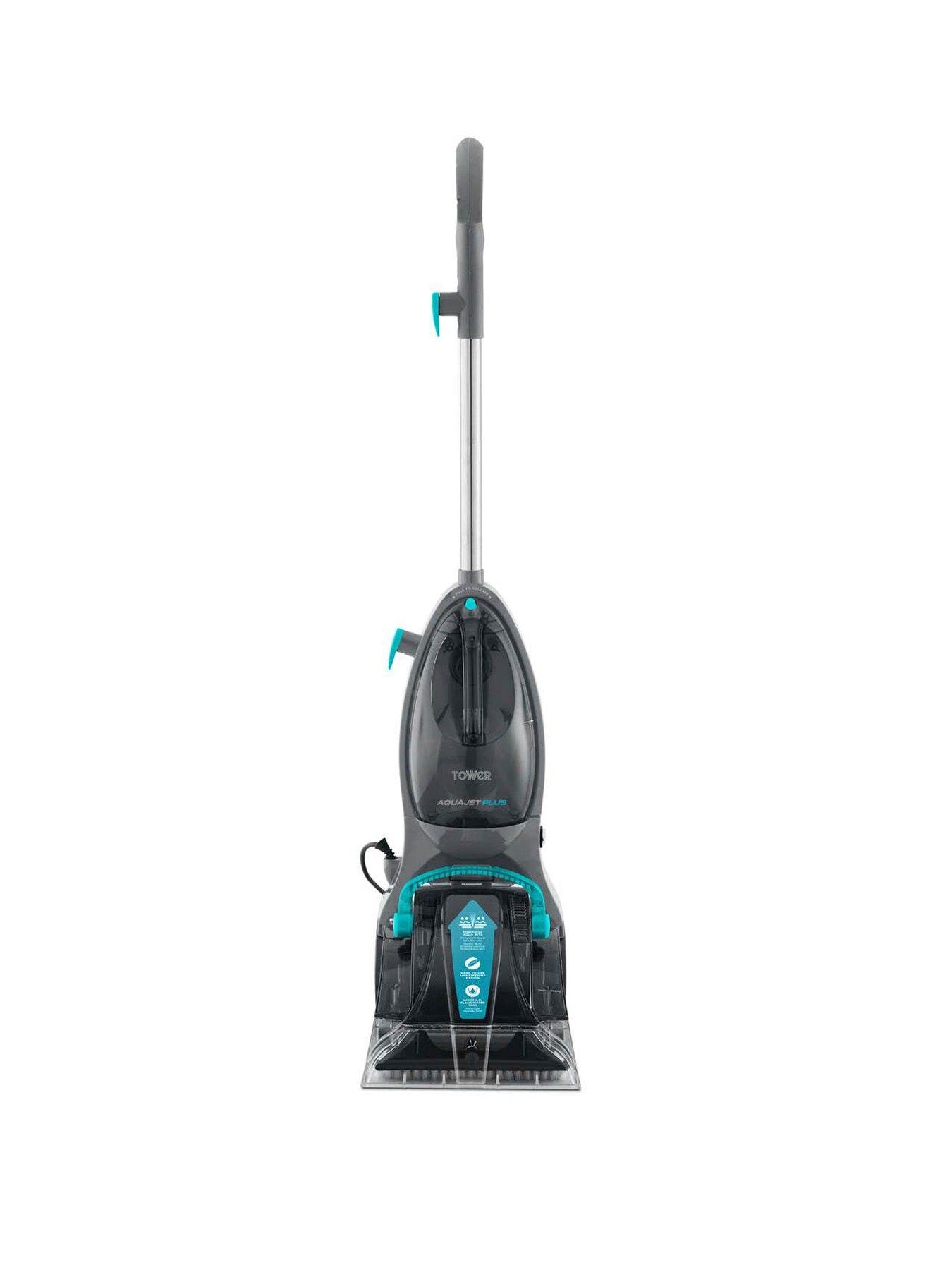 Tower TCW5 AQUAJETPLUS Carpet Washer with 250ml Cleaning Solution, Blue & Grey
