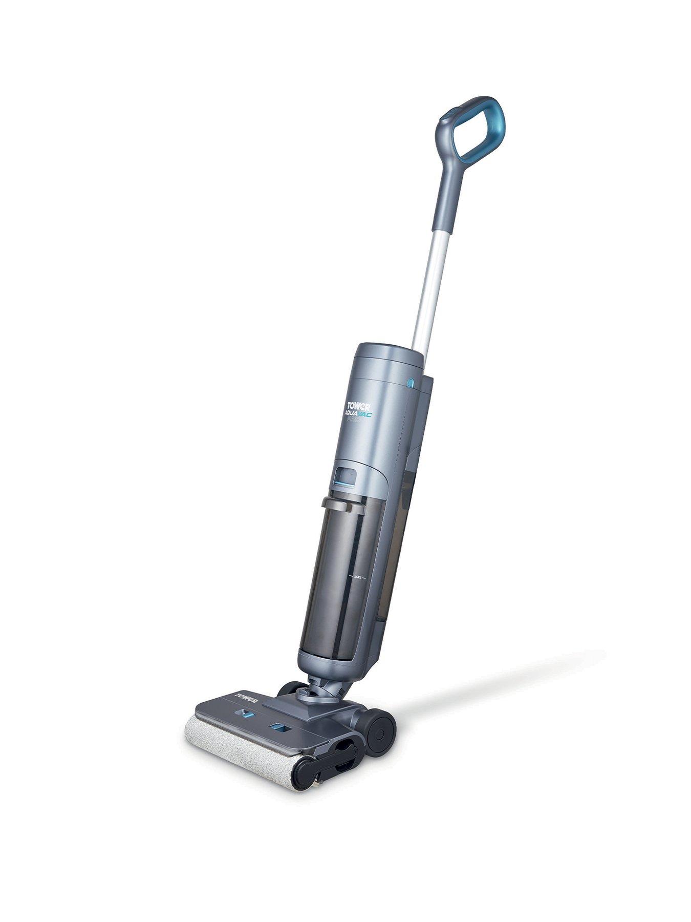 Tower Aquajet Pro Cordless Wet & Dry Hardfloor Cleaner, Dual Water Tanks, Titanium