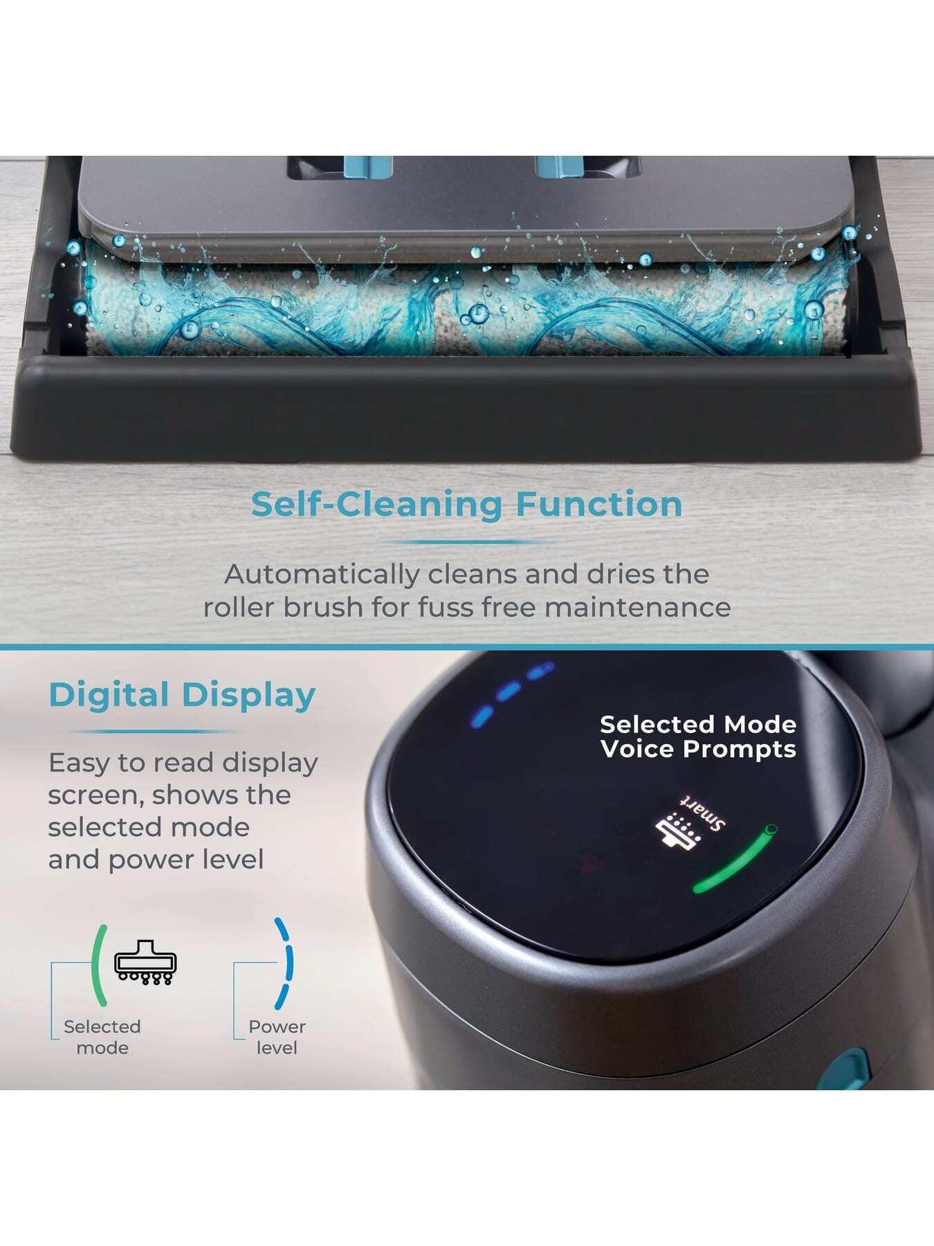 Image 5 of 7 of Tower Aquajet Pro Cordless Wet & Dry Hardfloor Cleaner, Dual Water Tanks, Titanium
