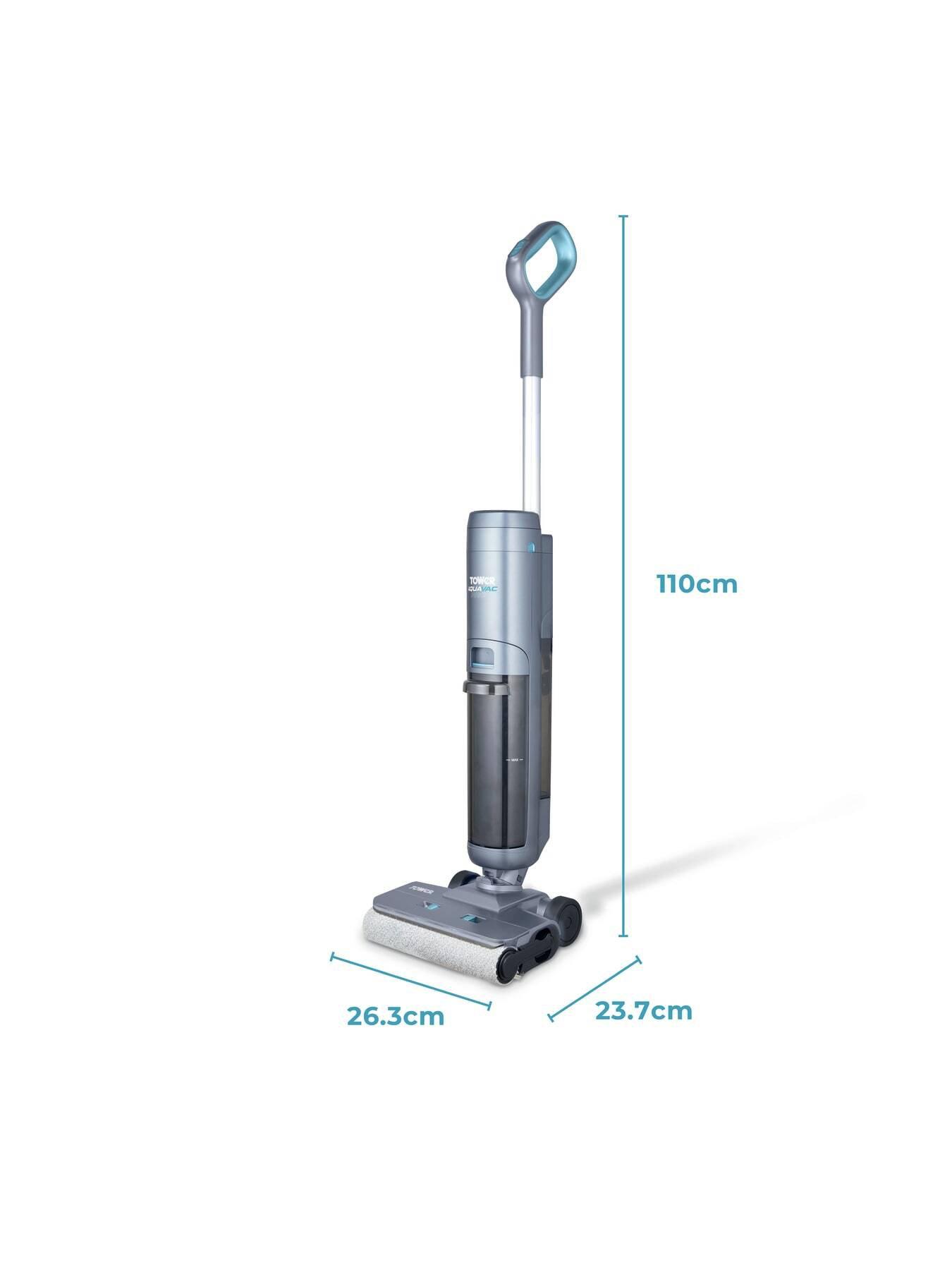 Image 6 of 7 of Tower Aquajet Pro Cordless Wet & Dry Hardfloor Cleaner, Dual Water Tanks, Titanium