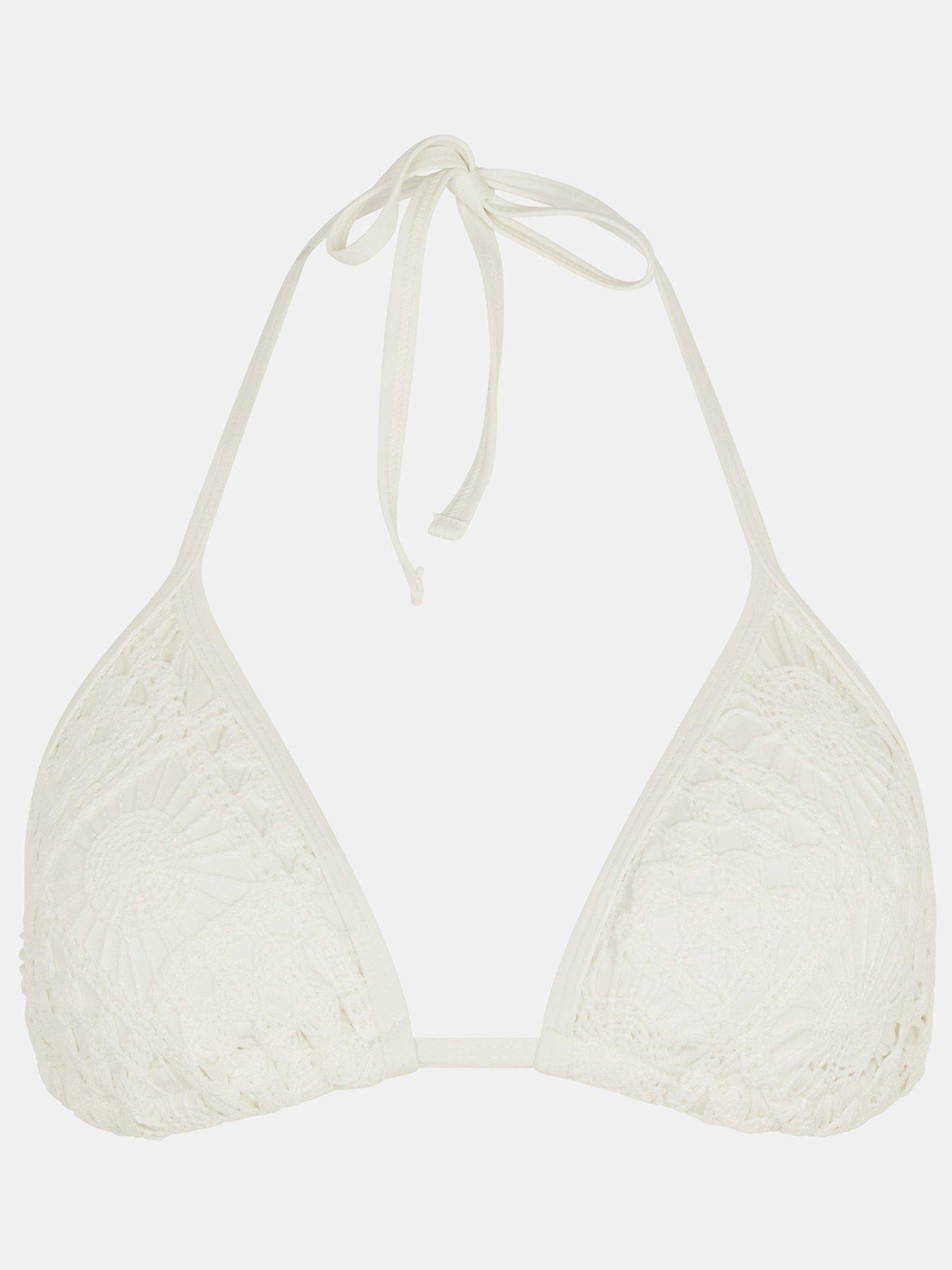 Image 3 of 5 of Accessorize Crochet Triangle Bikini Top