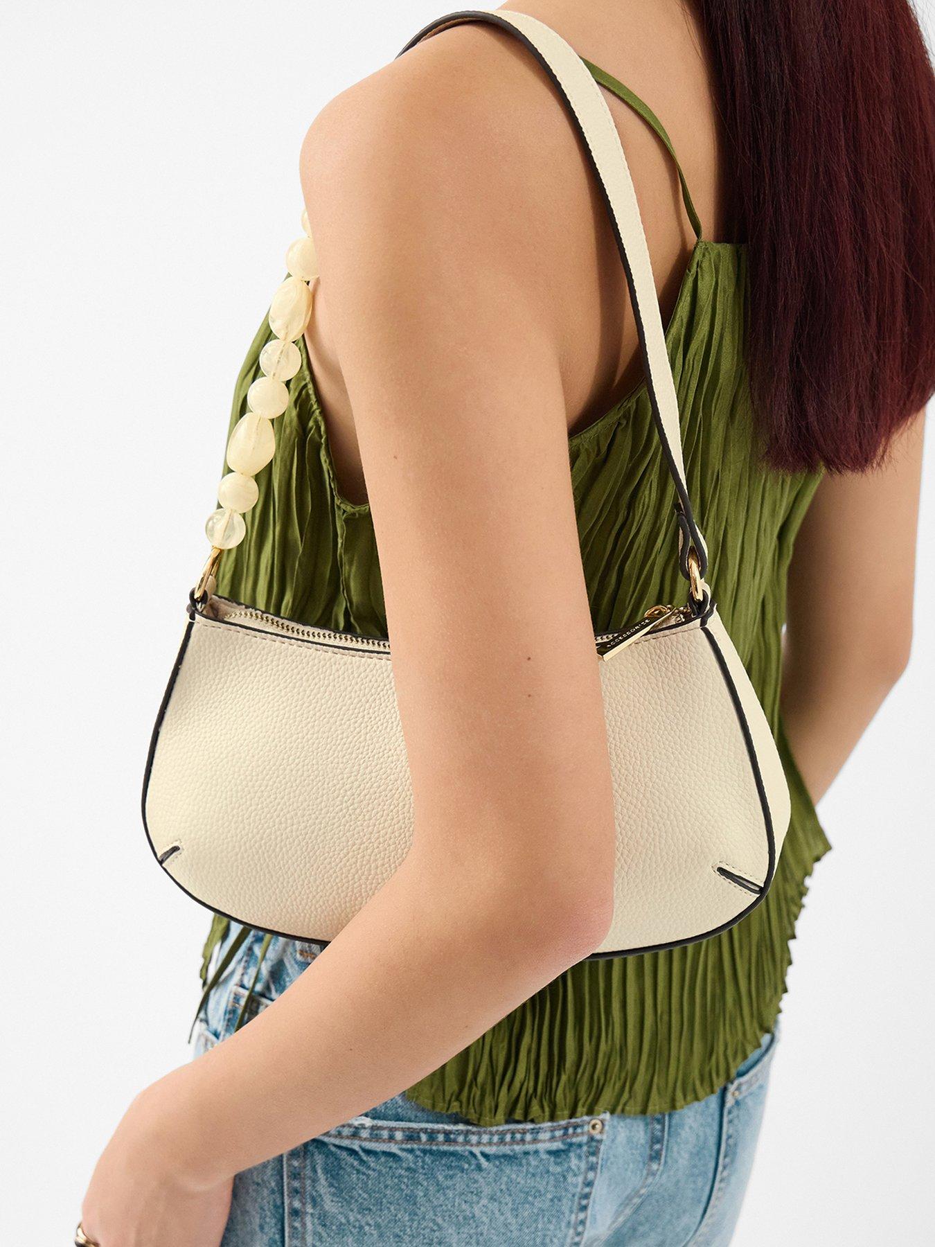 stillFront image of accessorize-beaded-strap-shoulder-bag
