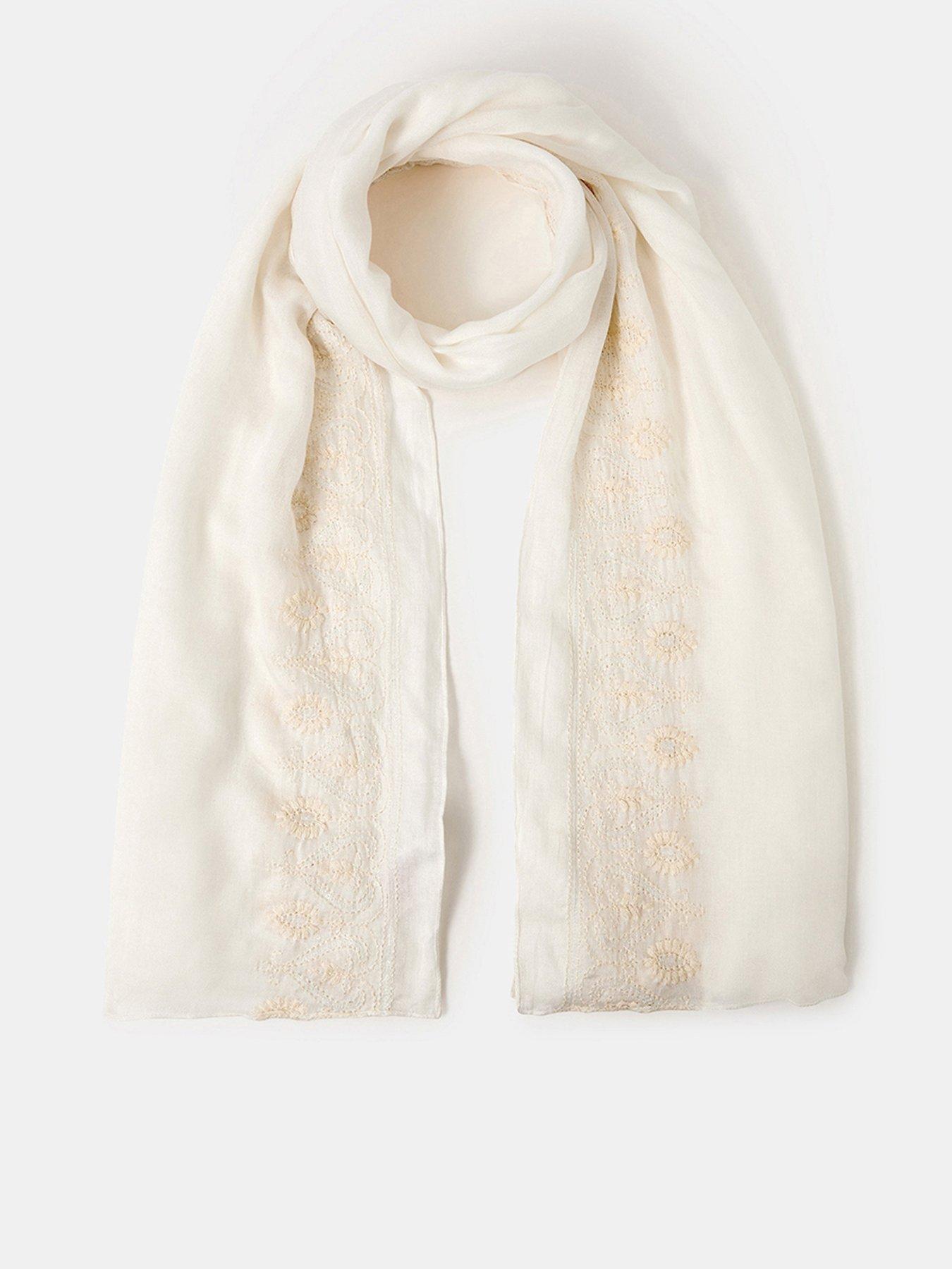 Accessorize Embroidered Lightweight Scarf