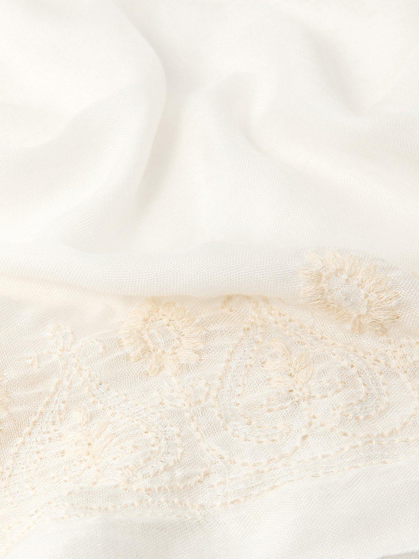  image of accessorize-embroidered-lightweight-scarf