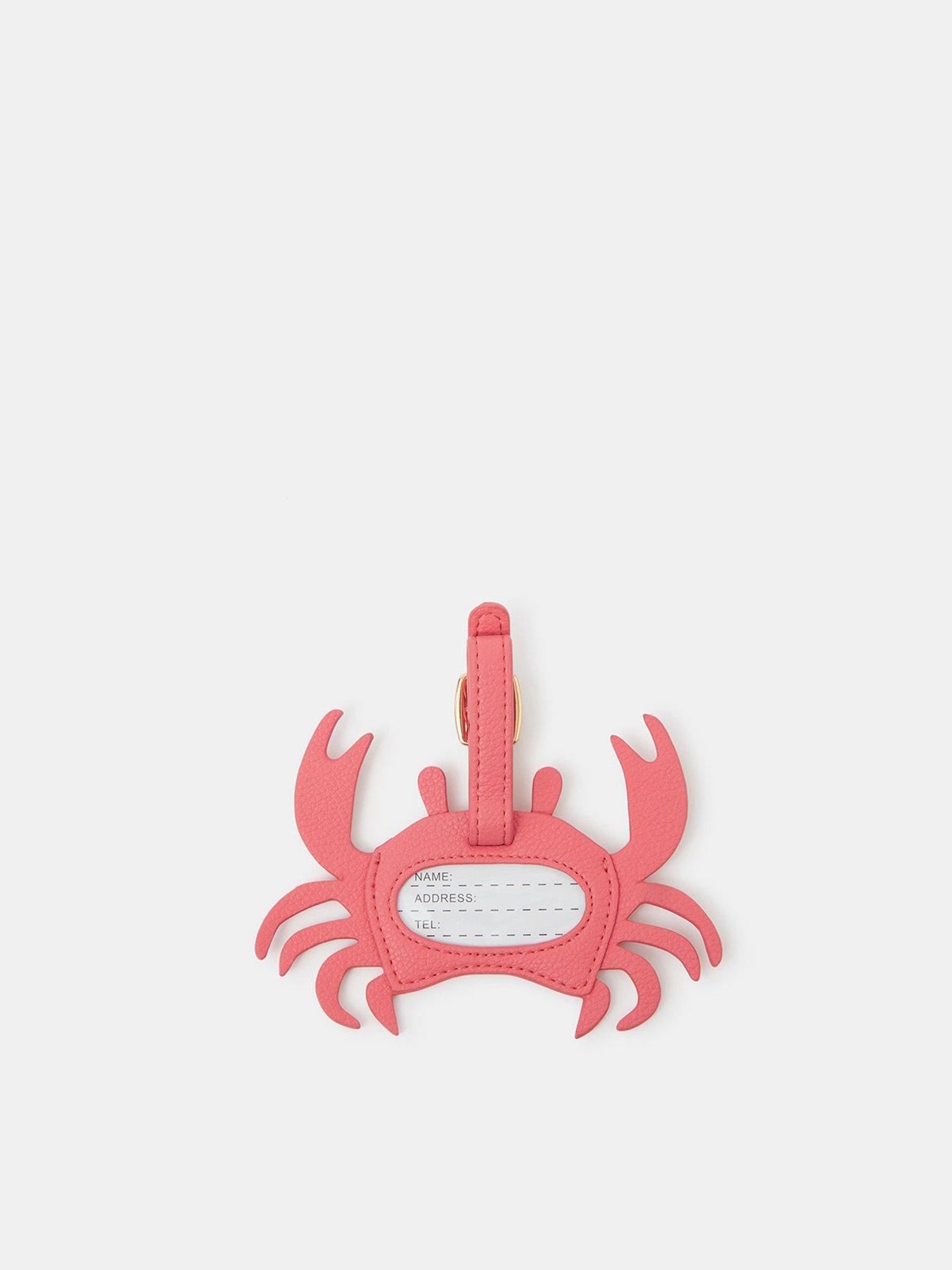 back image of accessorize-crab-luggage-tag