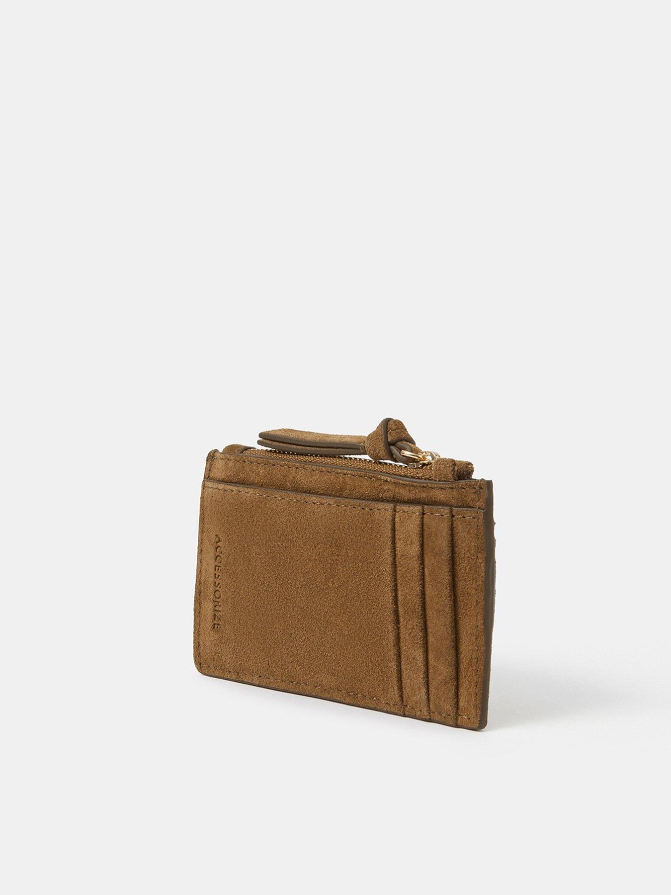 Image 2 of 3 of Accessorize Suede Card Holder