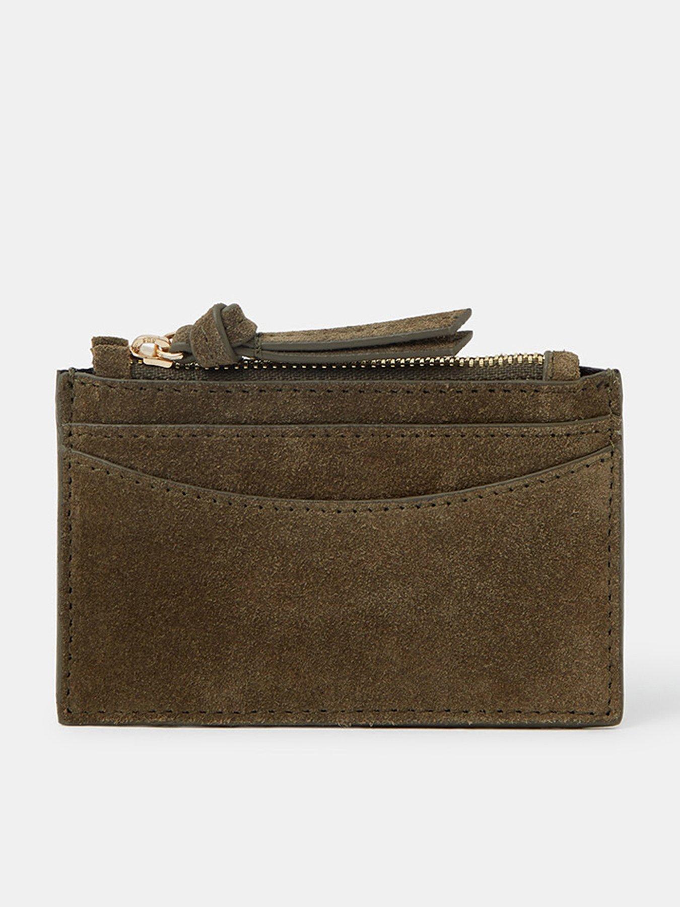 Accessorize Suede Card Holder