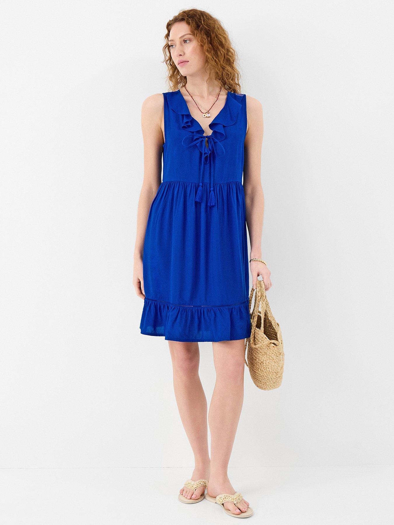 Accessorize Strapless Ruffle Mini Dress