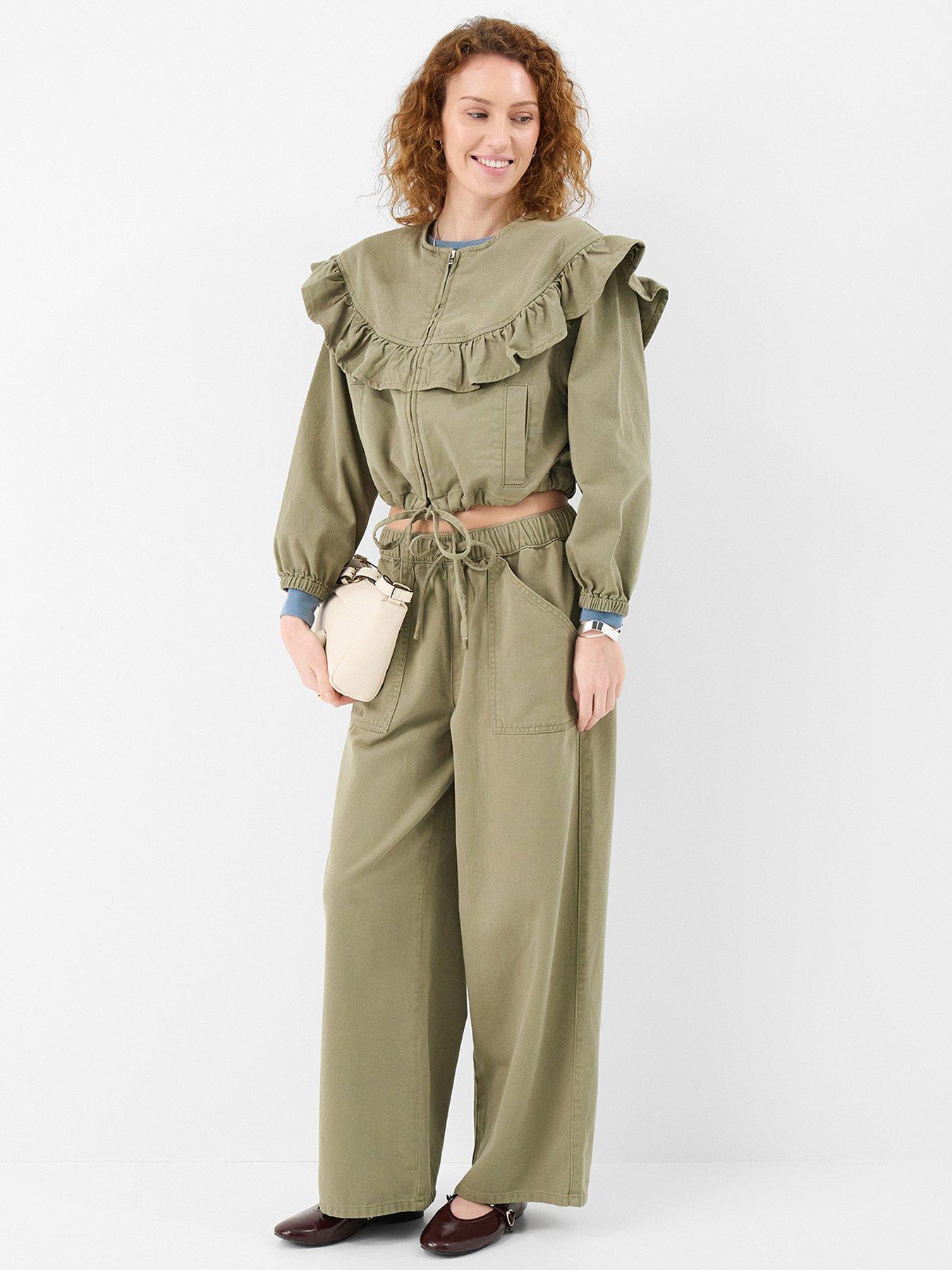  image of accessorize-ruffle-denim-jacket