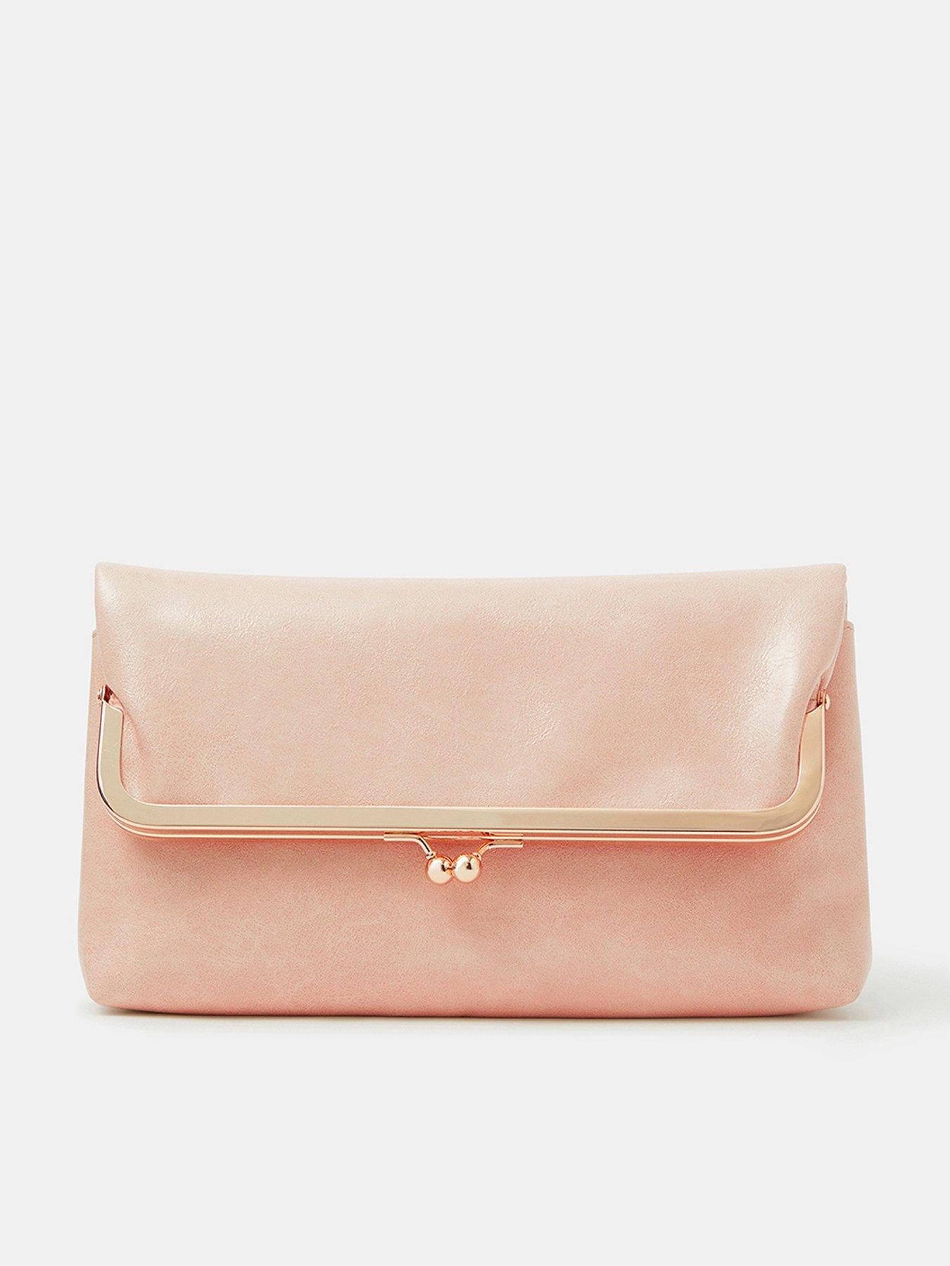 Accessorize Fold Over Clip Frame Clutch Bag
