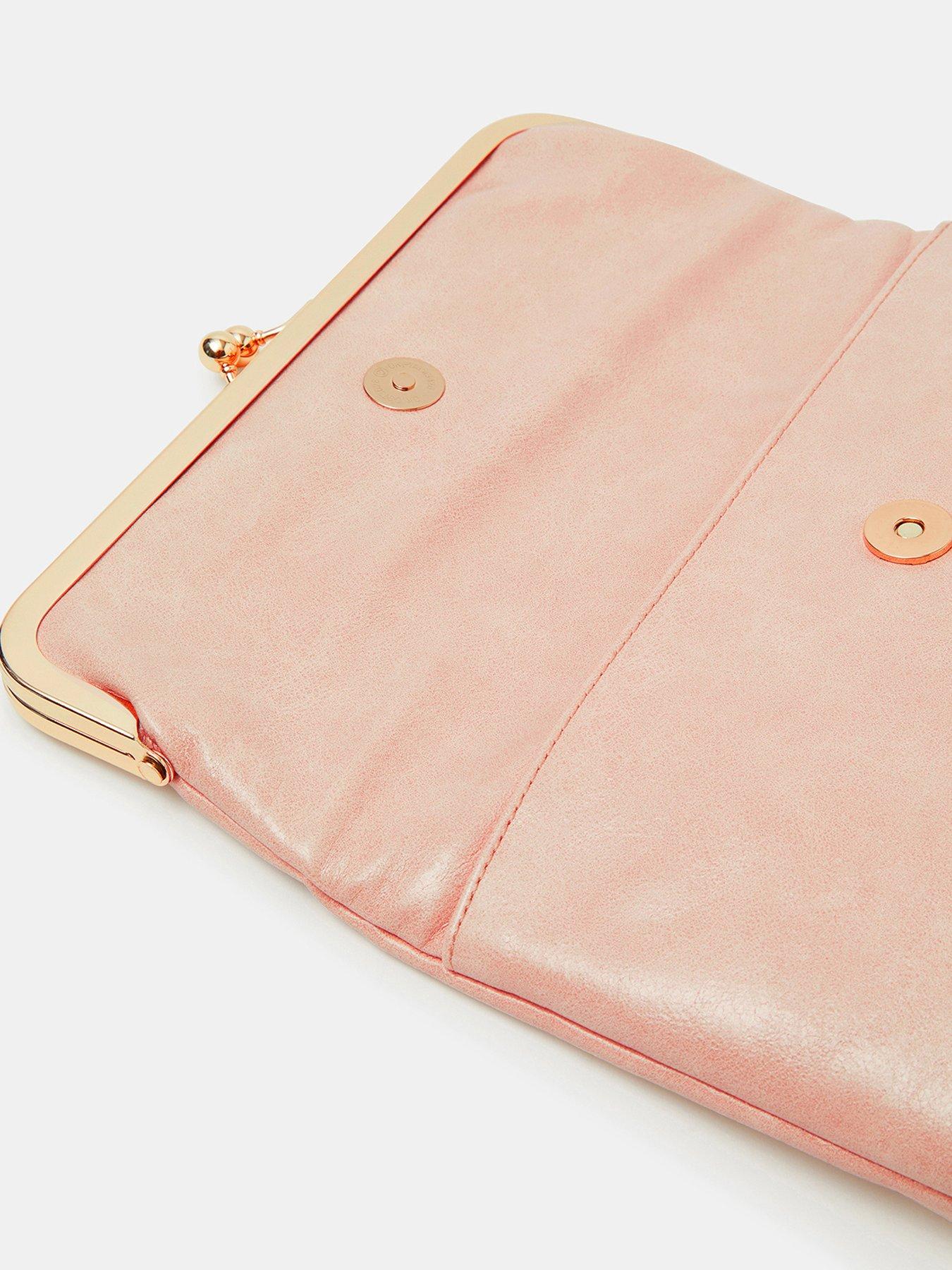  image of accessorize-fold-over-clip-frame-clutch-bag
