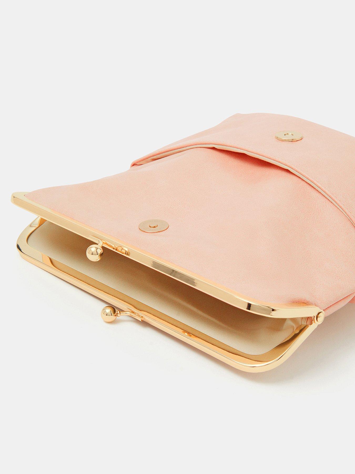  image of accessorize-fold-over-clip-frame-clutch-bag