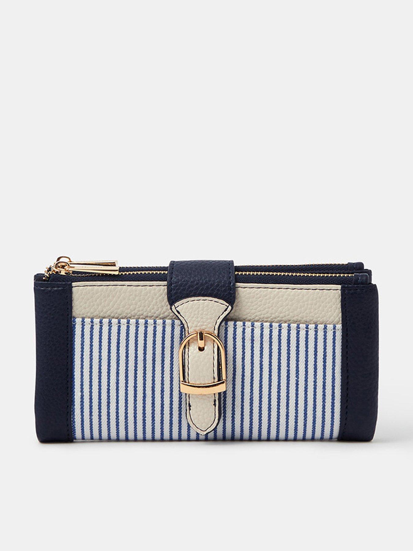 Accessorize Stripe Buckle Purse
