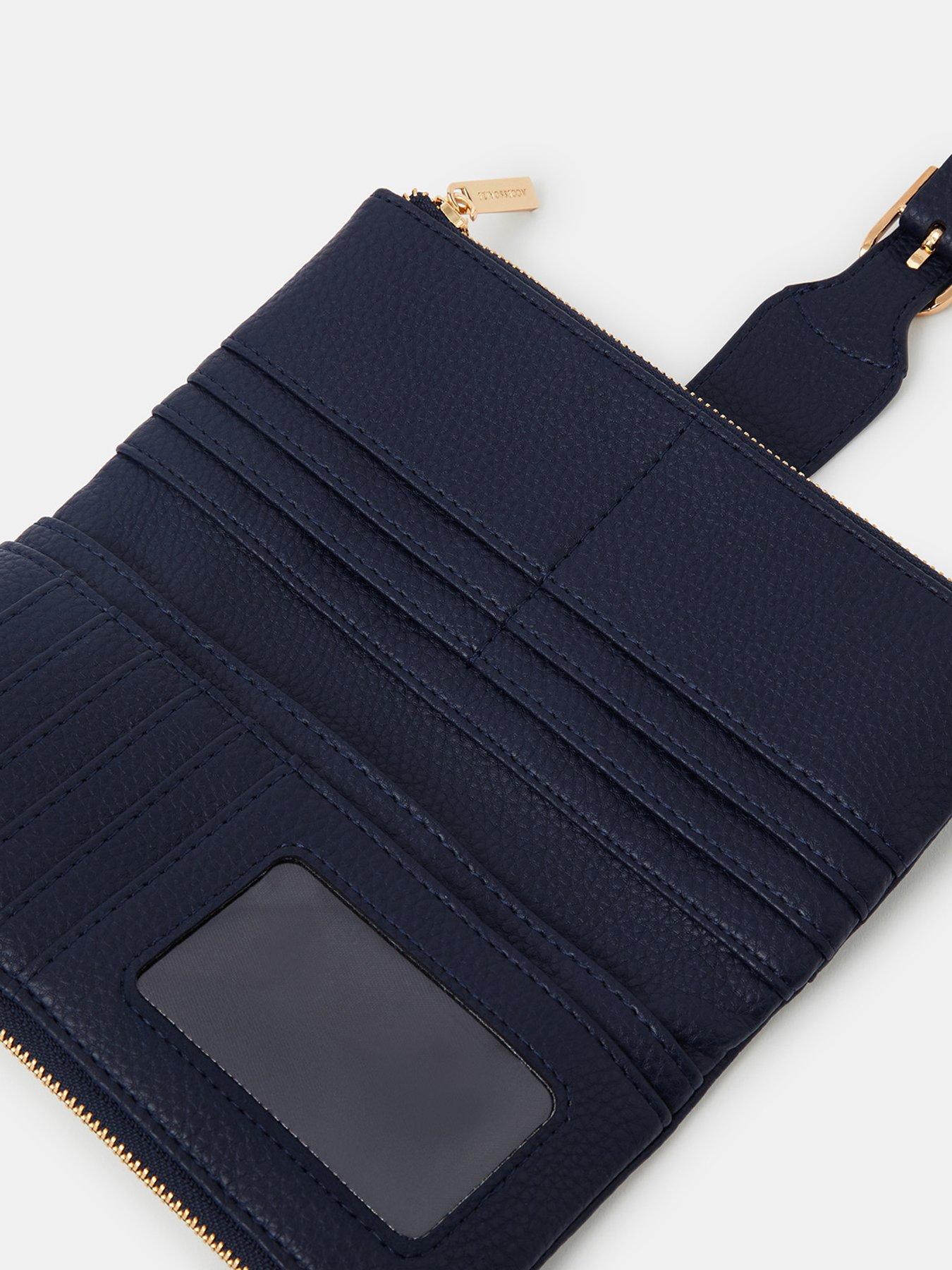  image of accessorize-stripe-buckle-purse