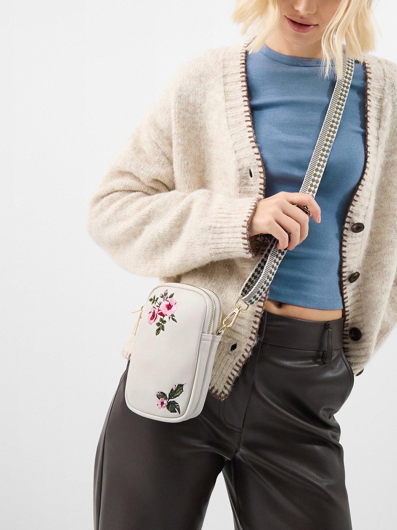 stillFront image of accessorize-floral-embroidered-phone-bag