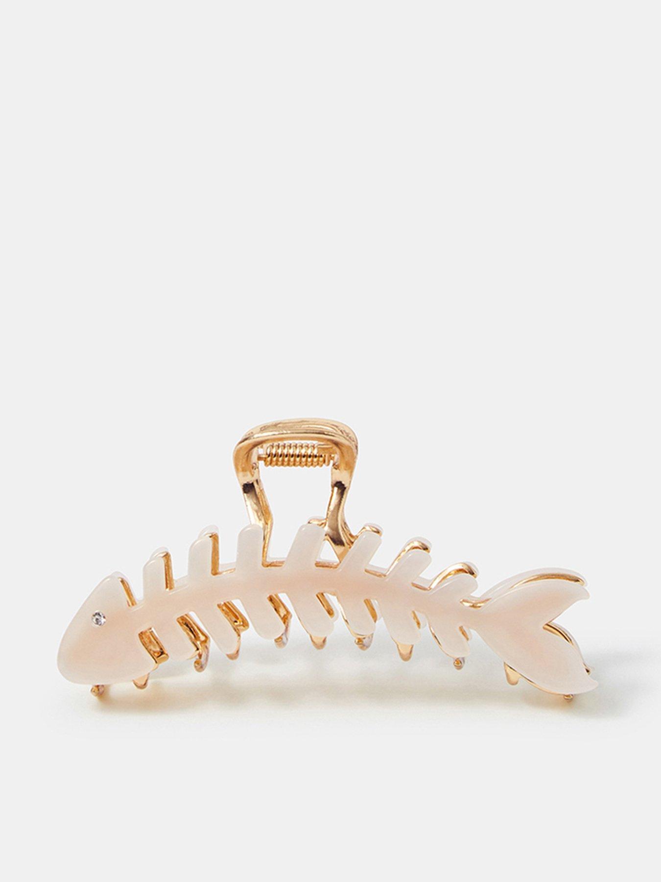 Image 1 of 3 of Accessorize Fish Bone Claw Clip