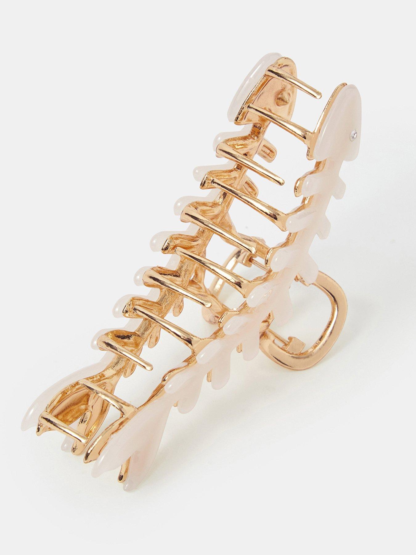  image of accessorize-fish-bone-claw-clip