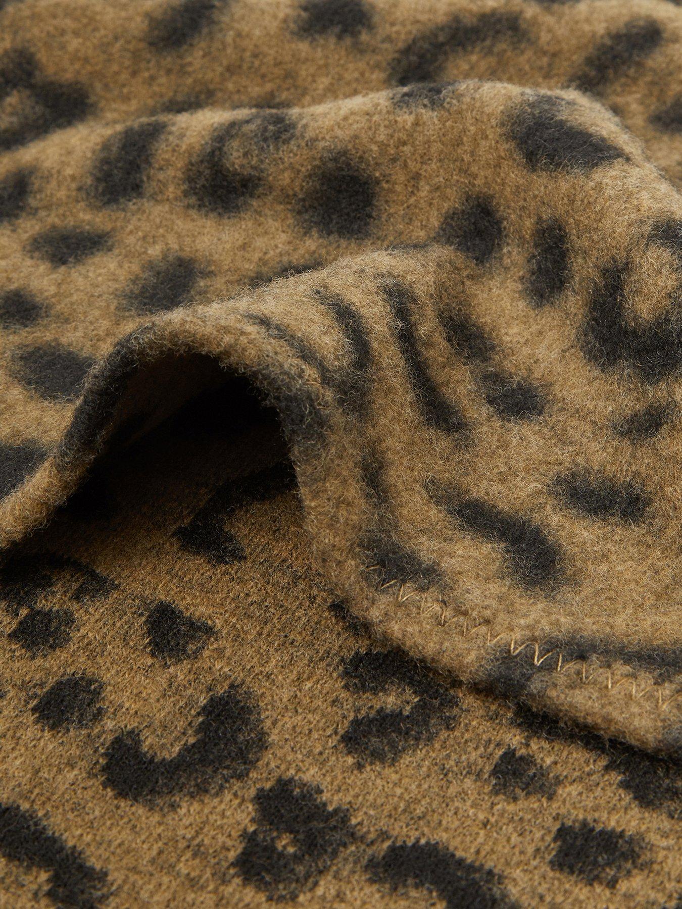  image of accessorize-leopard-print-triangle-scarf