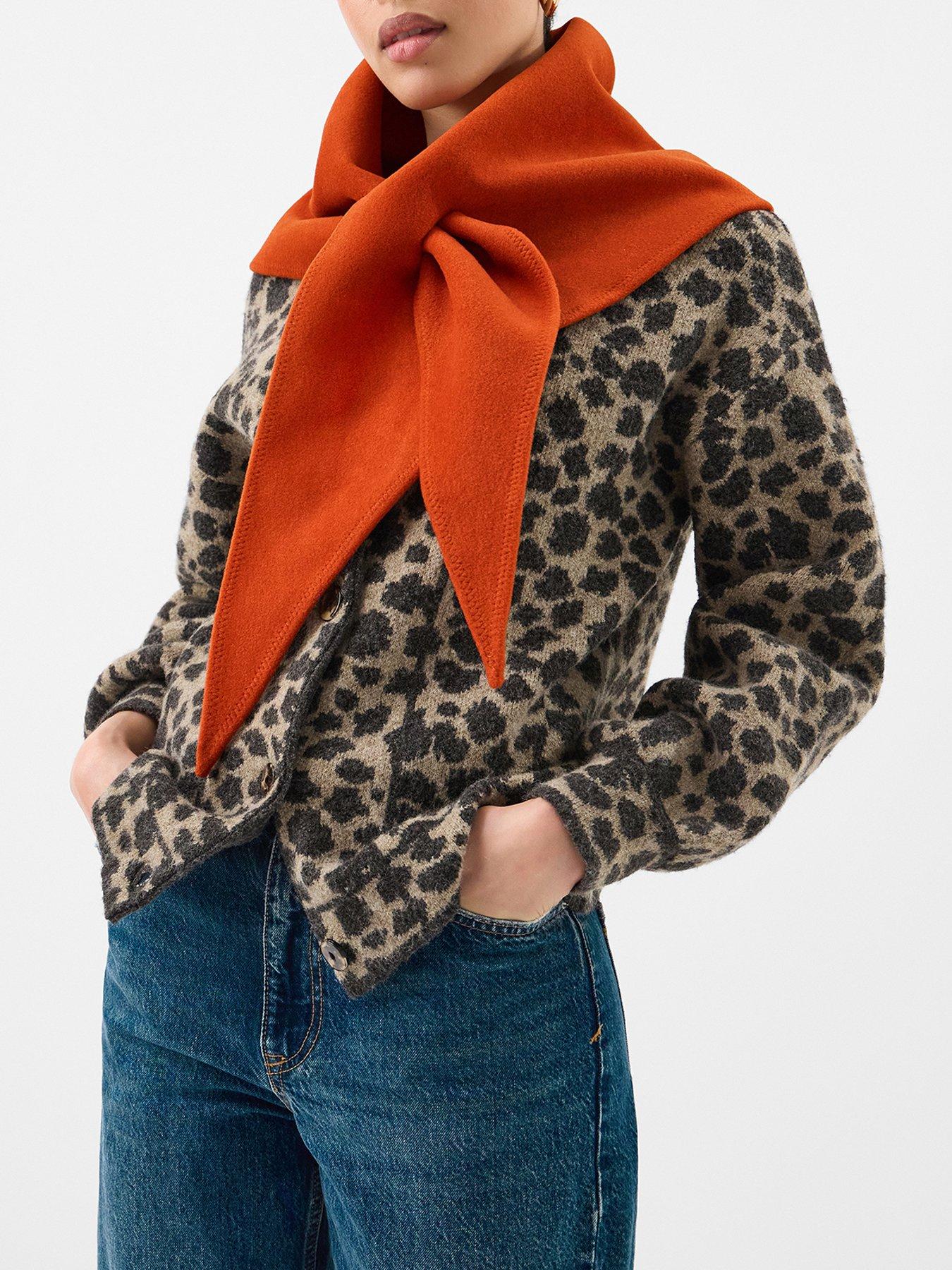  image of accessorize-large-knitted-triangle-scarf