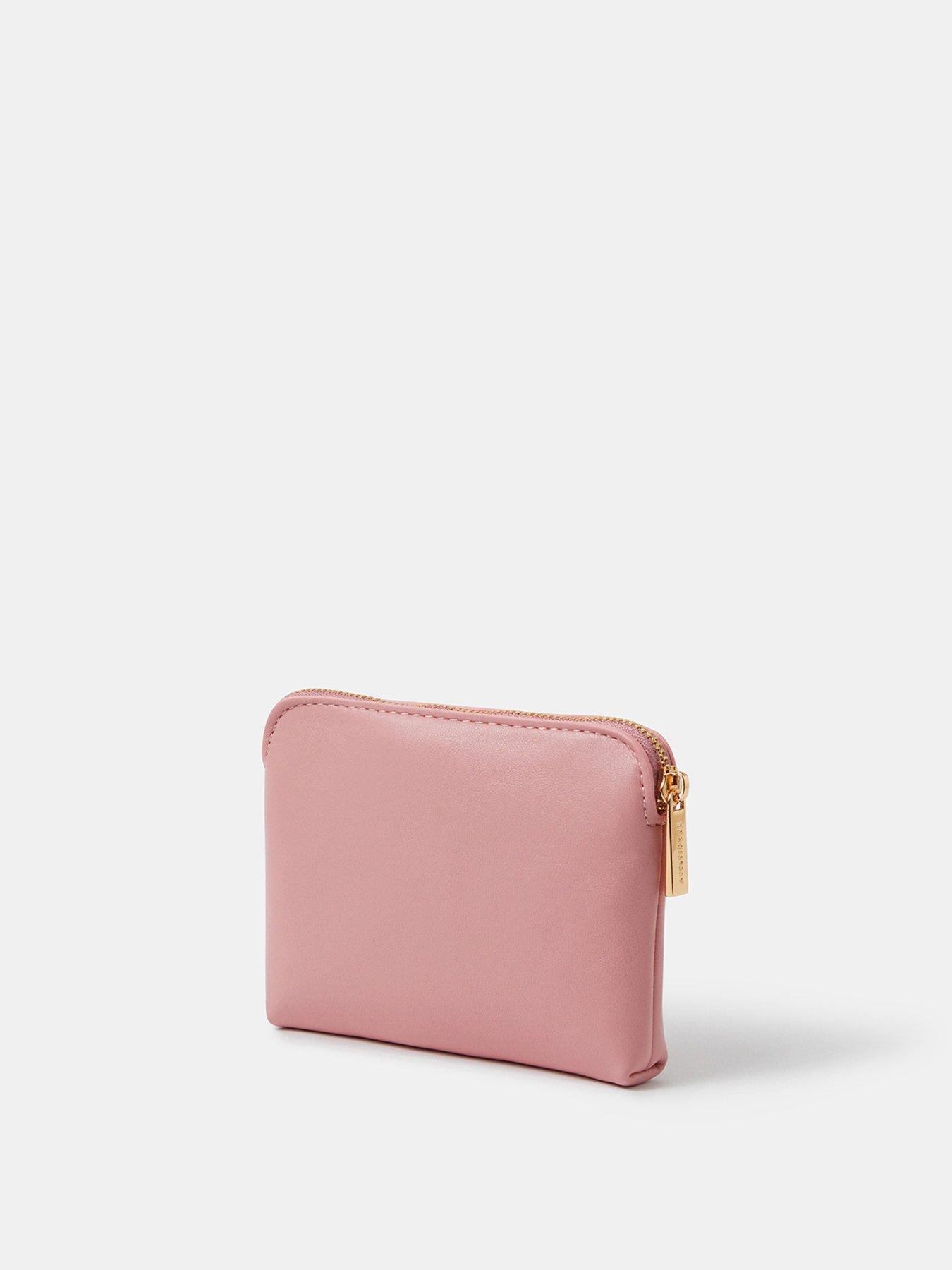 Image 2 of 3 of Accessorize Peach Beaded Coin Purse