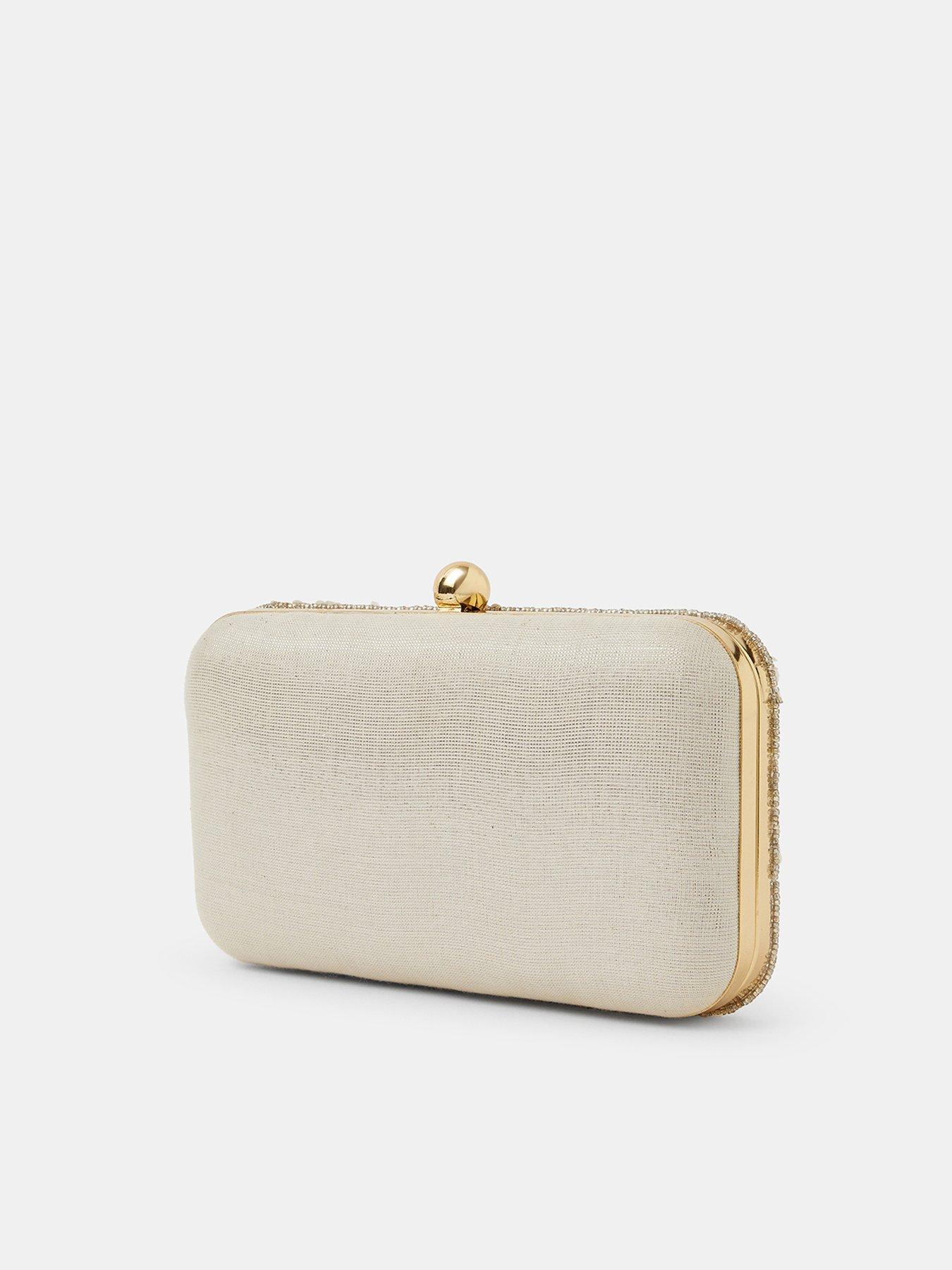  image of accessorize-bridal-sequin-clutch-bag
